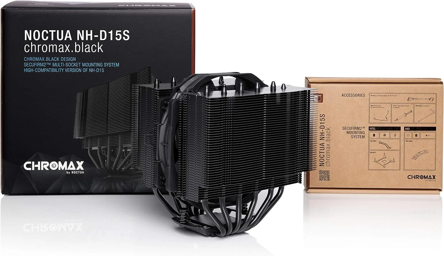 خنک کننده پردازنده دو برج ممتاز Noctua NH-D15S chromax.black با فن 140 میلی متری NF-A15 PWM (مشکی) خنک کننده پردازنده دو برج ممتاز Noctua NH-D15S chromax.black با فن 140 میلی متری NF-A15 PWM (مشکی)