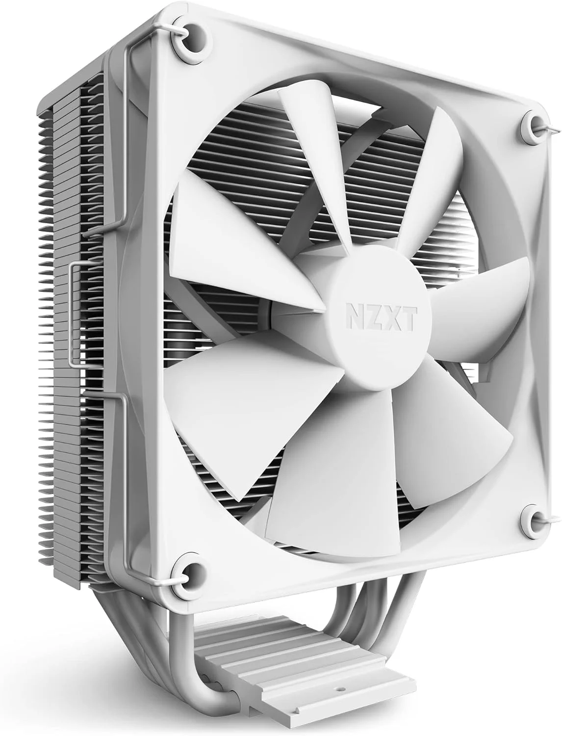 خنک کننده بادی پردازنده NZXT T120 - RC-TR120-W1 - خنک کننده مایع پردازنده - لوله های مسی رسانا - بلبرینگ های دینامیک سیال - سازگاری با AMD و Intel - سفید