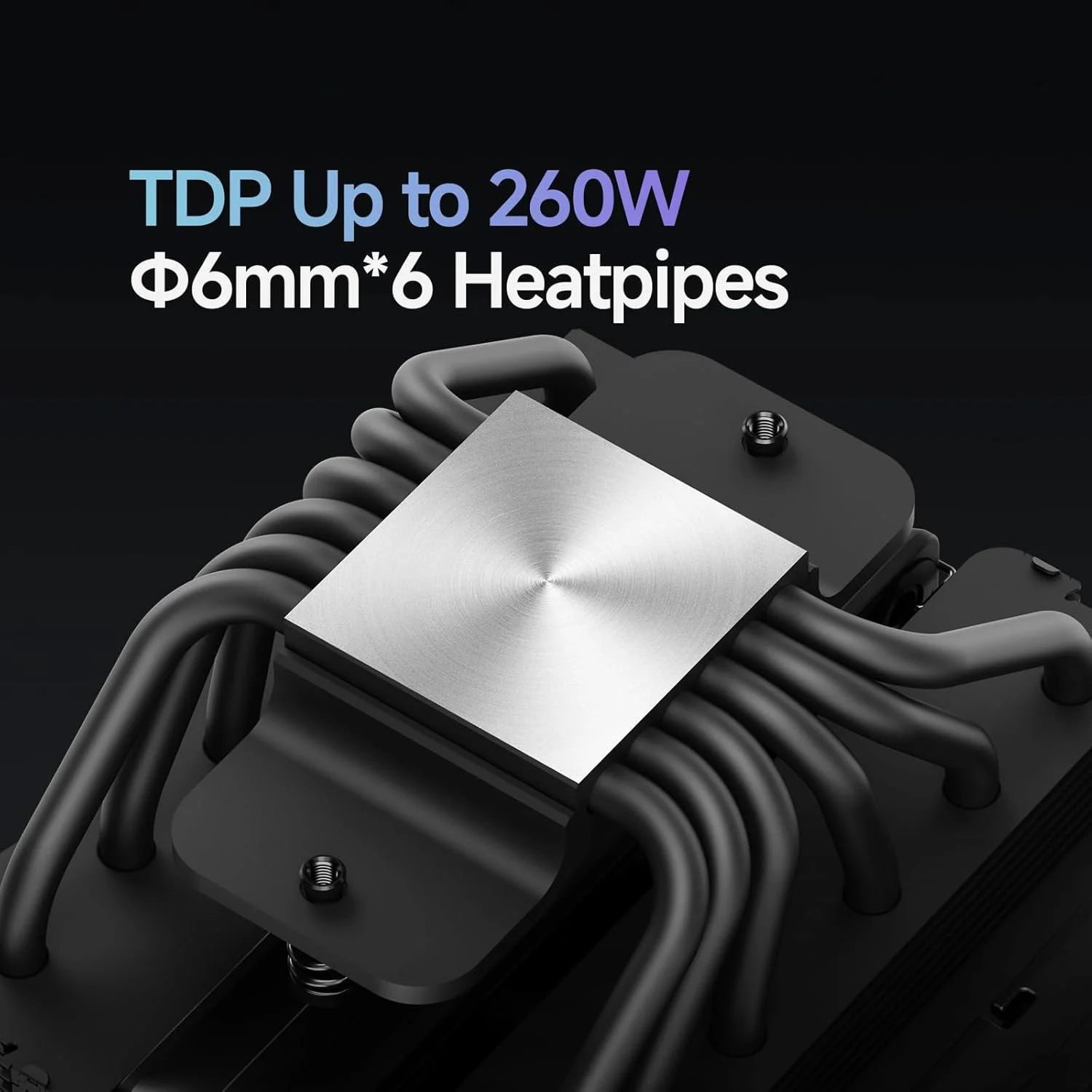 خنک کننده پردازنده Iota A62 BK، خنک کننده بادی پردازنده با نمایشگر دیجیتال جدید، 6 لوله حرارتی مسی، فن های 120 میلی متری FDB، فن های خنک کننده پردازنده برای AMD AM4/AM5، Intel LGA 115X/1200/1700/1851