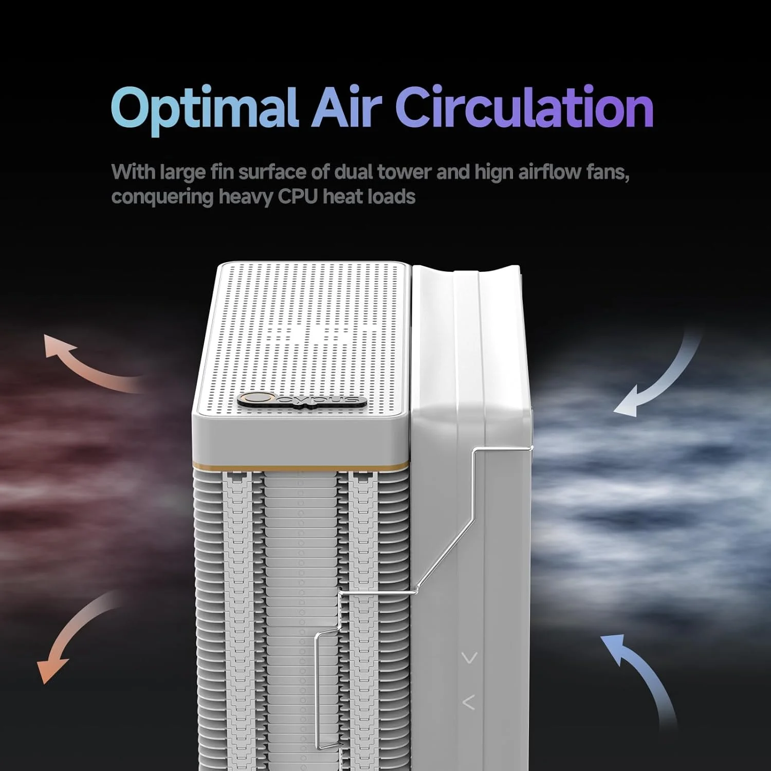 خنک کننده بادی پردازنده تک برج Iota A40 با نمایشگر دیجیتال، 4 لوله حرارتی، فن 120 میلی متری FDB بی صدا، رادیاتور با راندمان بالا، فن خنک کننده پردازنده برای AMD AM4/AM5، Intel LGA 115X/1200/1700/1851، WH خنک کننده بادی پردازنده تک برج Iota A40 با نمایشگر دیجیتال، 4 لوله حرارتی، فن 120 میلی متری FDB بی صدا، رادیاتور با راندمان بالا، فن خنک کننده پردازنده برای AMD AM4/AM5، Intel LGA 115X/1200/1700/1851، WH