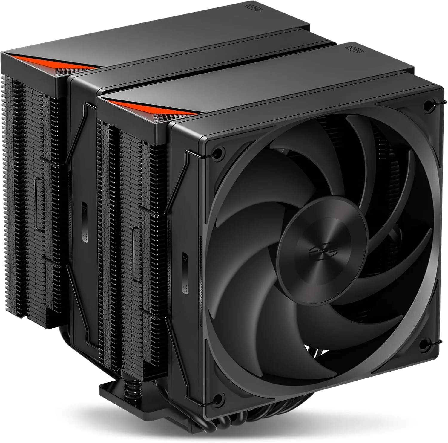 خنک کننده پردازنده PCCOOLER RZ620، خنک کننده بادی پردازنده، دو برج، 6 لوله حرارتی، سیستم خنک کننده پردازنده با سه حالت فن های PWM بی صدا، نصب آسان خنک کننده بادی برای Intel LGA 115X/1200/1700، AMD AM4/AM5، BK