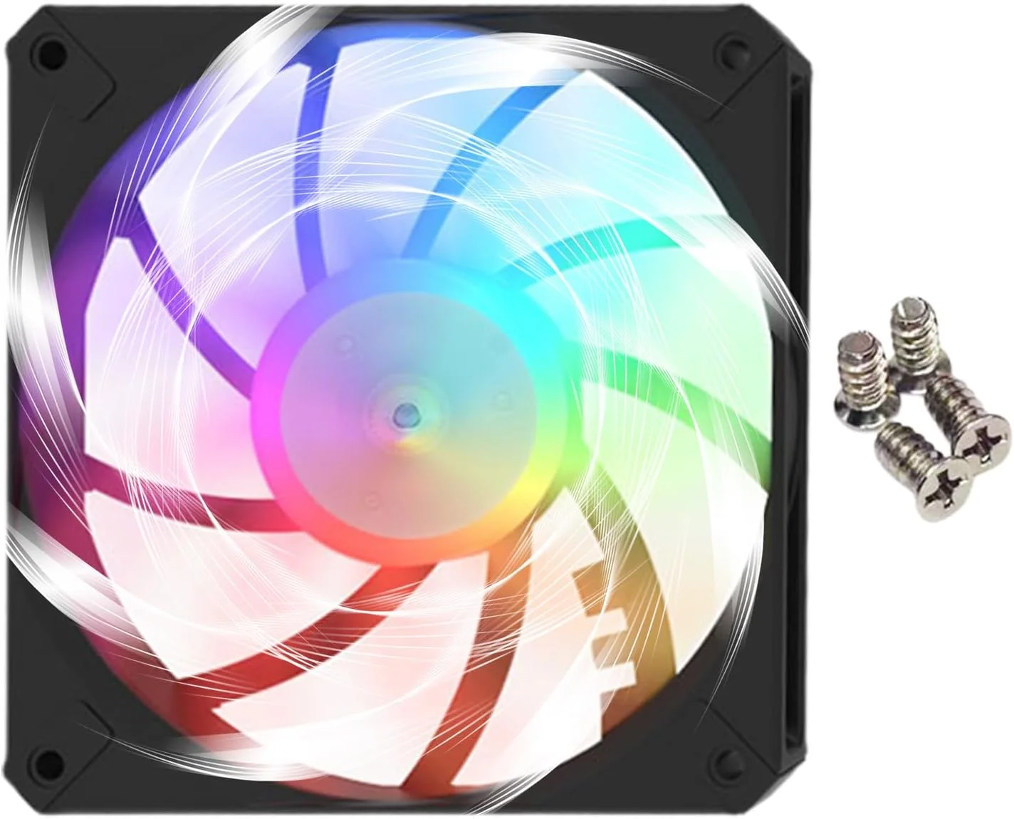 فن کامپیوتر - فن خنک کننده کامپیوتر | خنک کننده های کم حجم RGB بی صدا برای CPU برای استفاده در خانه و محل کار، ابزار بهینه سازی جریان هوا