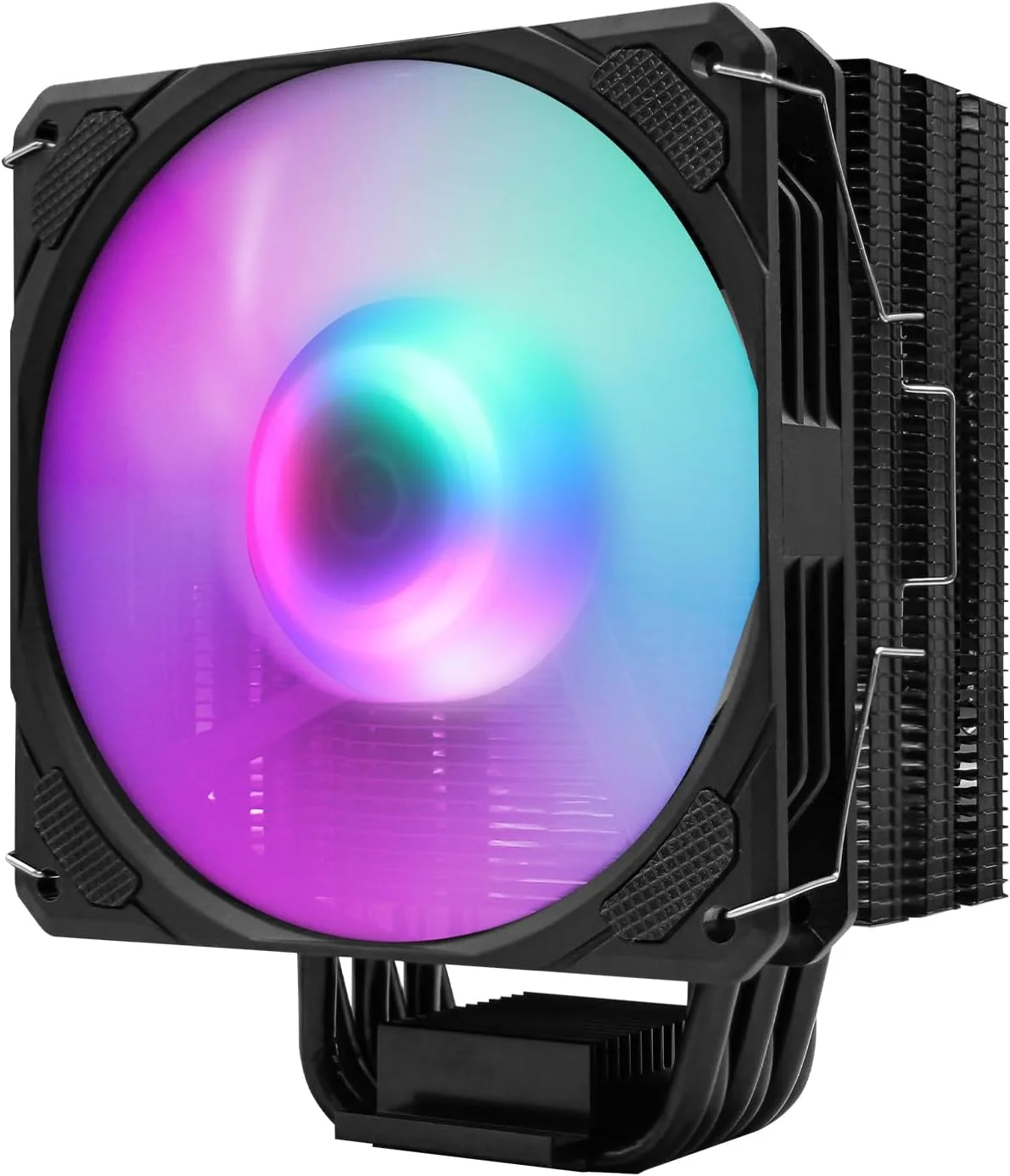 خنک کننده بادی پردازنده PANO-MOUNTS ARGB با فن های PWM چهار پین 120 میلی متری ARGB، دارای 6 لوله حرارتی TDP 210W برای Intel LGA 1700/1200/115X AMD AM5/AM4