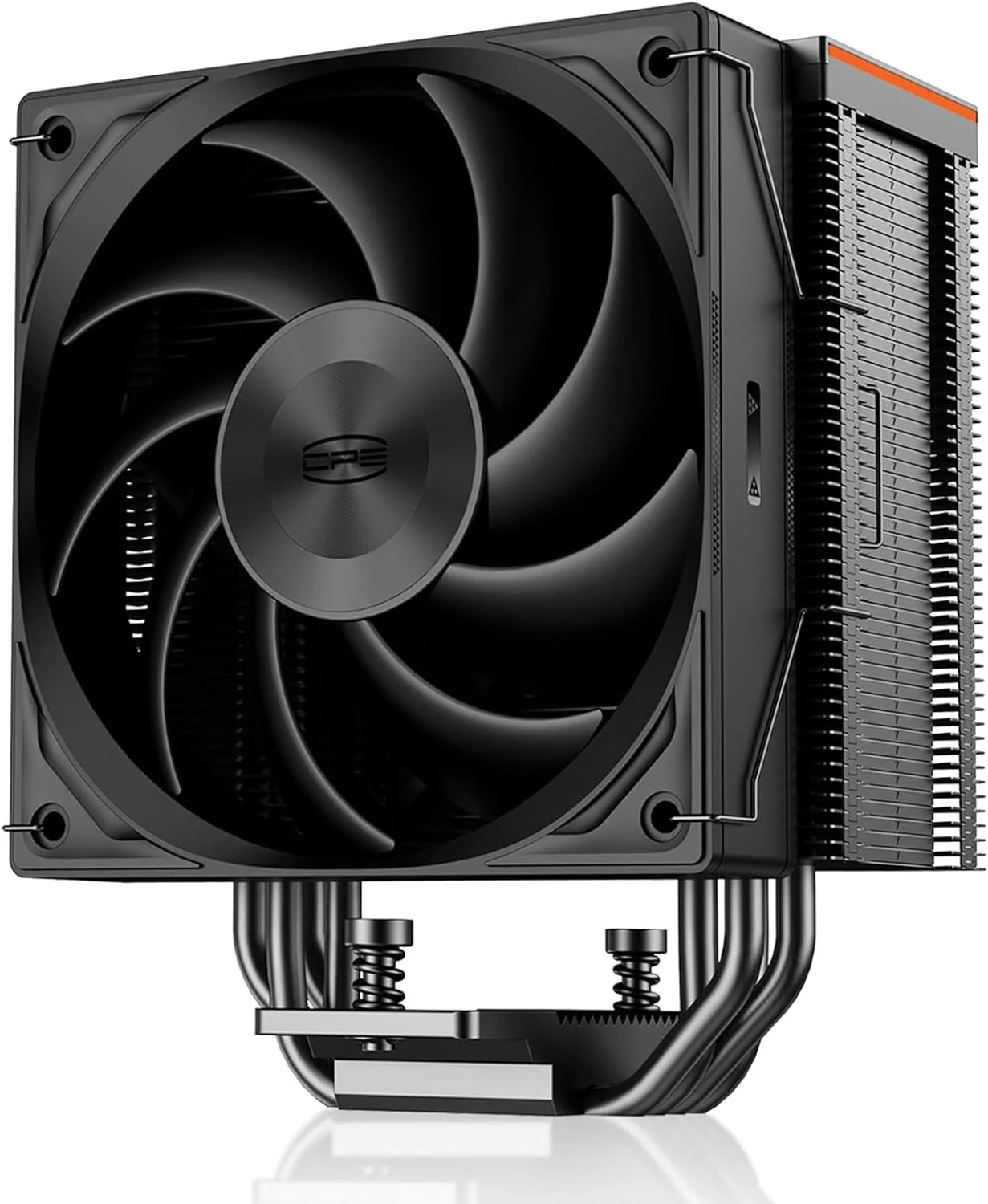 خنک کننده پردازنده PCCOOLER RZ400 V2 TDP 180W، خنک کننده بادی پردازنده تک برج، فن پردازنده 4 لوله حرارتی، سیستم خنک کننده پردازنده، سه حالت فن های PWM بی صدا، نصب آسان خنک کننده بادی برای Intel LGA 115X/1700، AM4/AM5 (RZ400V2BK)