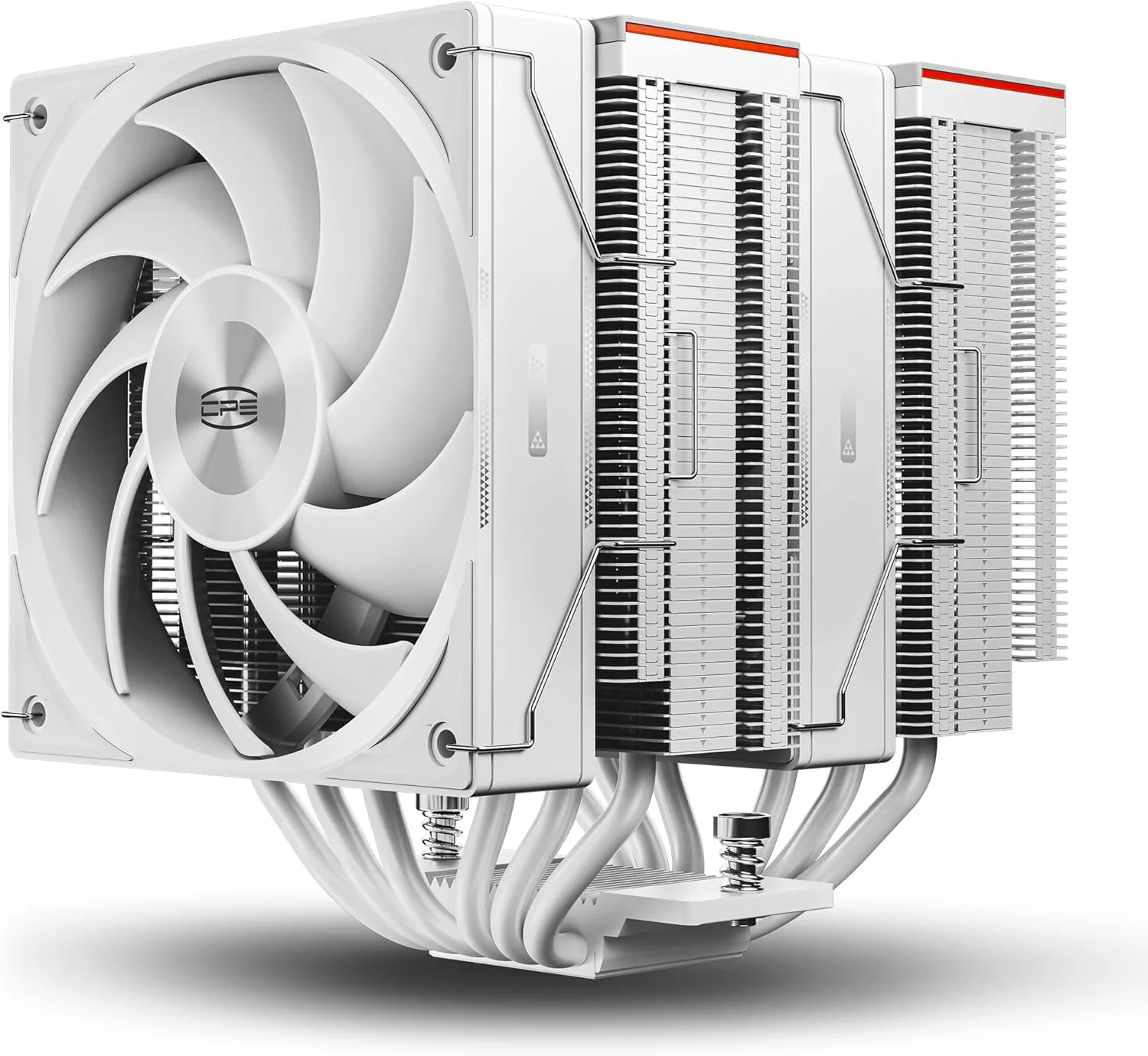 خنک کننده پردازنده PCCOOLER RZ620 TDP 265W، خنک کننده بادی پردازنده، فن پردازنده دو برج، سیستم خنک کننده پردازنده 6 لوله حرارتی با سه حالت فن PWM بی صدا، نصب آسان خنک کننده بادی برای Intel LGA 115X/1200/1700، AMD AM4/AM5، WH