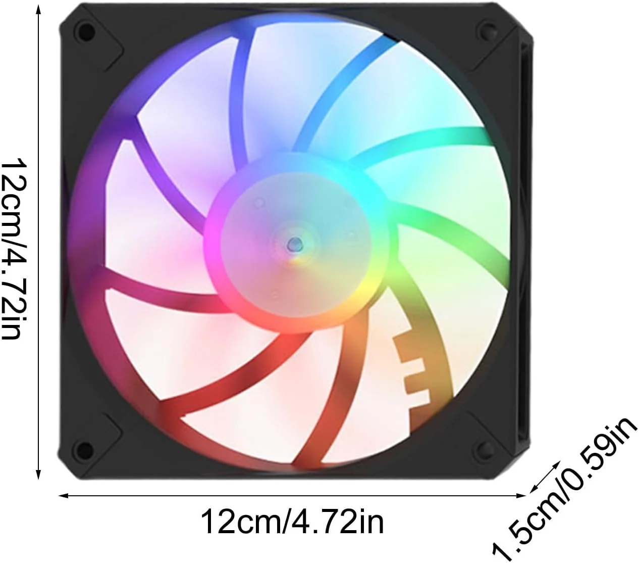 فن کامپیوتر - فن خنک کننده کامپیوتر | خنک کننده های کم حجم RGB بی صدا برای CPU برای استفاده در خانه و محل کار، ابزار بهینه سازی جریان هوا