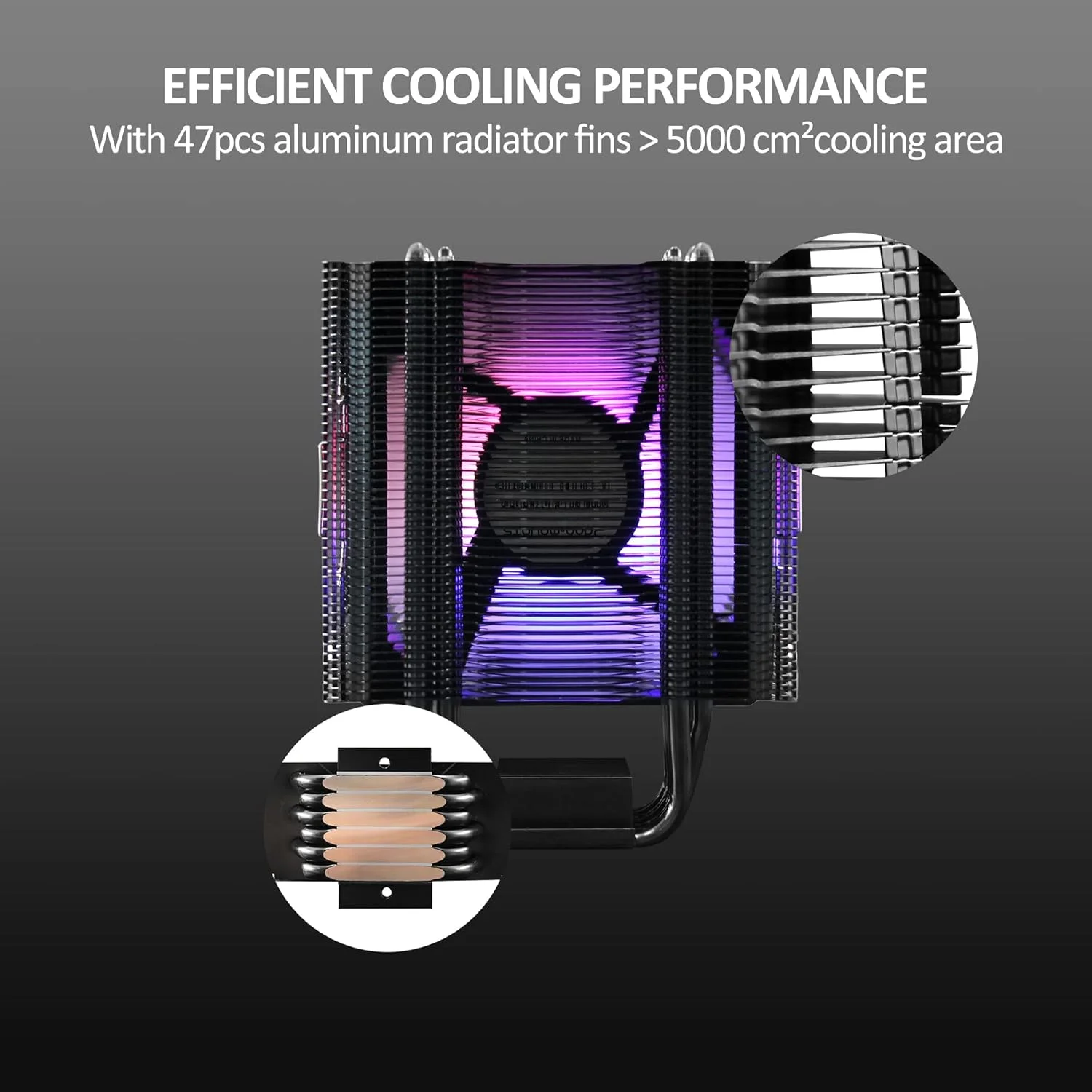 خنک کننده بادی پردازنده PANO-MOUNTS ARGB با فن های PWM چهار پین 120 میلی متری ARGB، دارای 6 لوله حرارتی TDP 210W برای Intel LGA 1700/1200/115X AMD AM5/AM4 خنک کننده بادی پردازنده PANO-MOUNTS ARGB با فن های PWM چهار پین 120 میلی متری ARGB، دارای 6 لوله حرارتی TDP 210W برای Intel LGA 1700/1200/115X AMD AM5/AM4