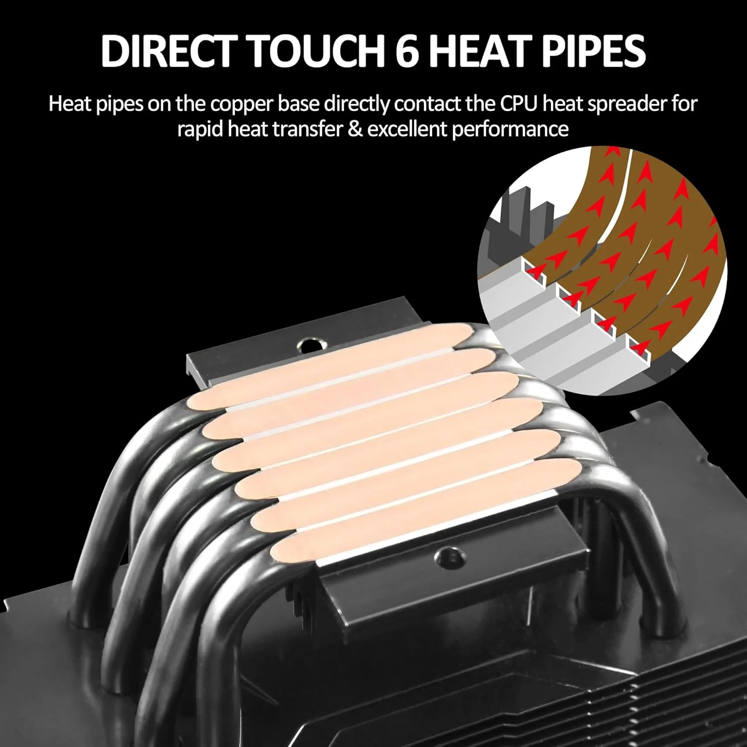 خنک کننده بادی پردازنده PANO-MOUNTS ARGB با فن های PWM چهار پین 120 میلی متری ARGB، دارای 6 لوله حرارتی TDP 210W برای Intel LGA 1700/1200/115X AMD AM5/AM4 خنک کننده بادی پردازنده PANO-MOUNTS ARGB با فن های PWM چهار پین 120 میلی متری ARGB، دارای 6 لوله حرارتی TDP 210W برای Intel LGA 1700/1200/115X AMD AM5/AM4