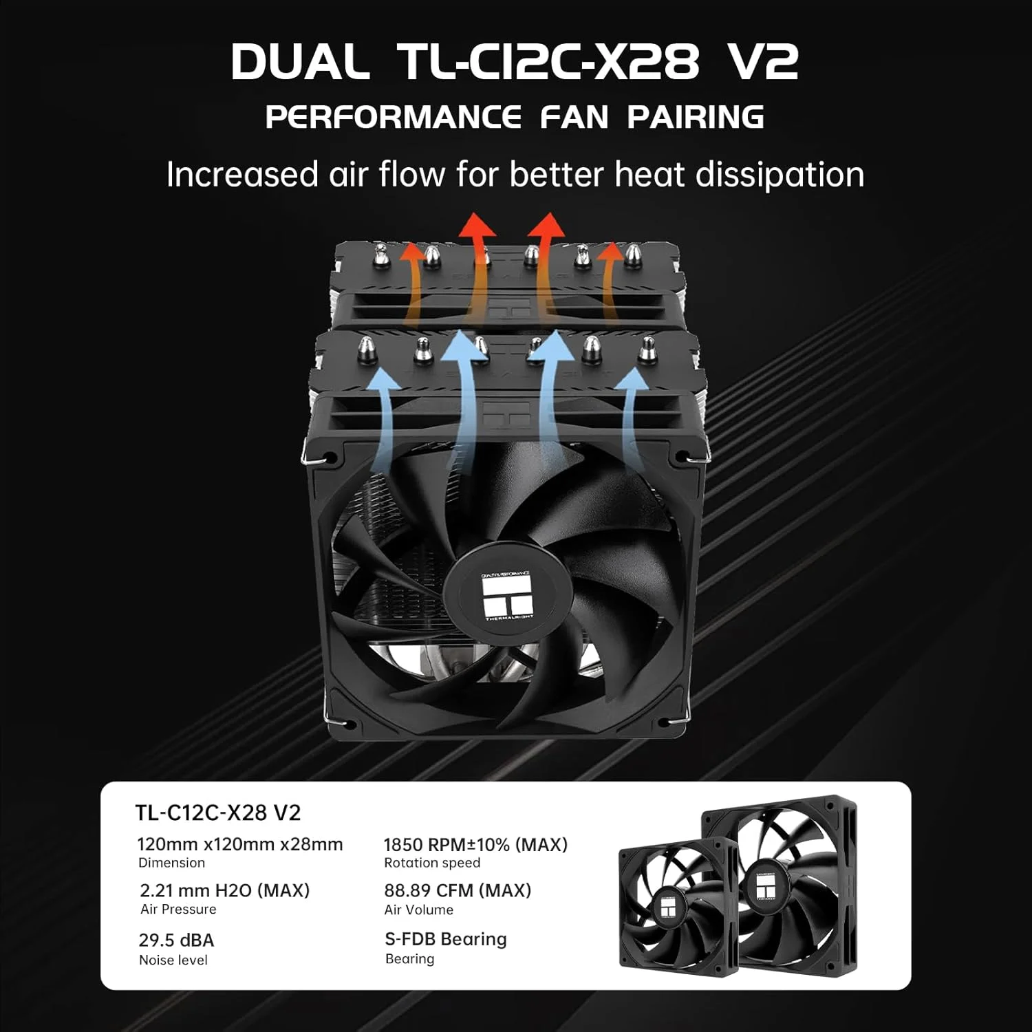 خنک کننده بادی پردازنده Peerless Assassin 120 SE V2 - دارای 6 لوله حرارتی با فناوری AGHP GEN 5.0 | 1850 دور در دقیقه | 88.89CFM | فن های PWM 120 میلی متری - خنک کننده کامپیوتر برای AMD AM4/AM5، Intel 1851/1700/115X/1200