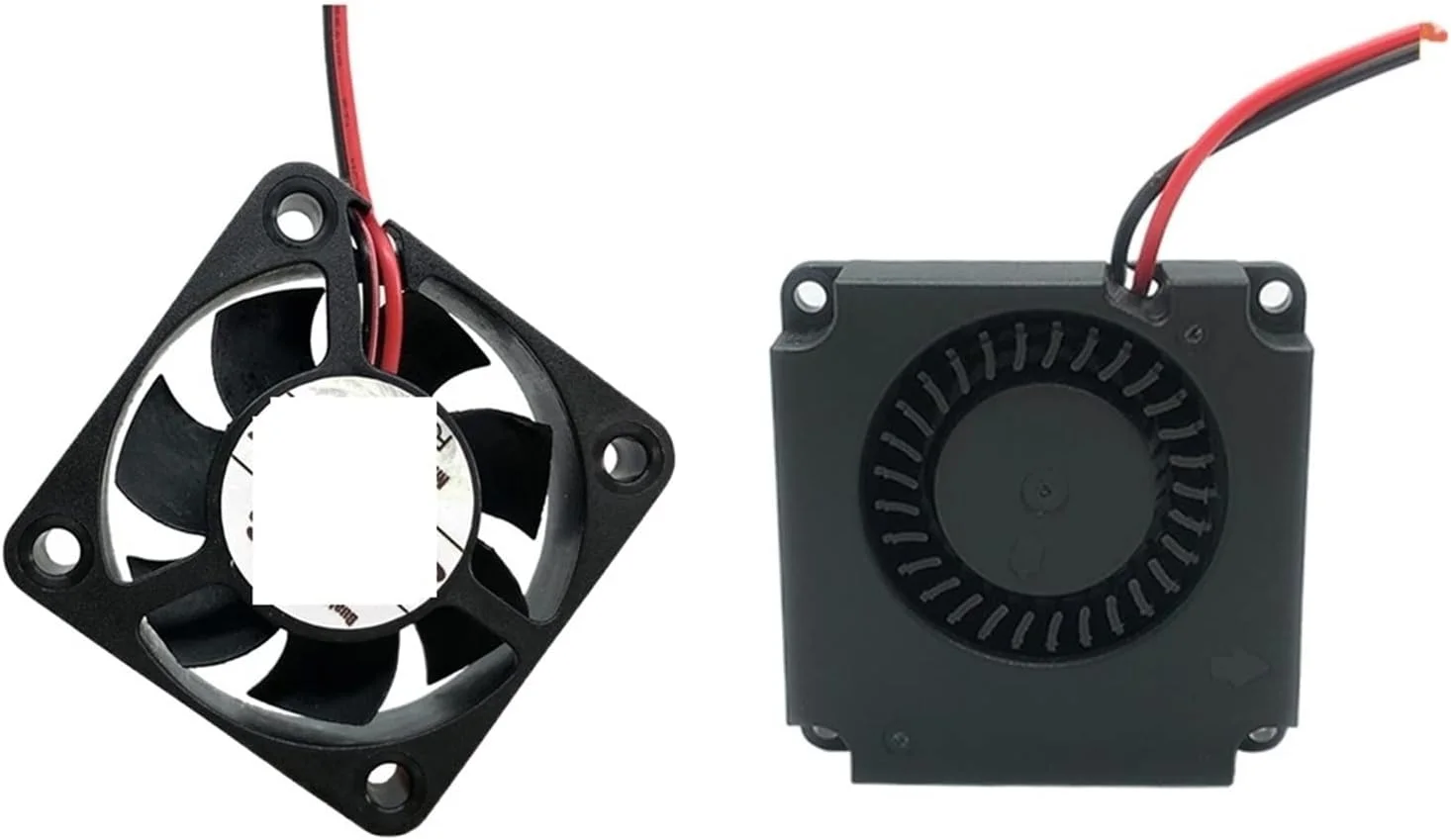 فن توربو رادیال دمنده پرینتر سه بعدی DC 5V/12V/24V خنک کننده CPU کامپیوتر 4010 فن خنک کننده 40 * 40 * 10mm فن اگزوز برای تهویه (بلبرینگ دوتایی 12 ولت)