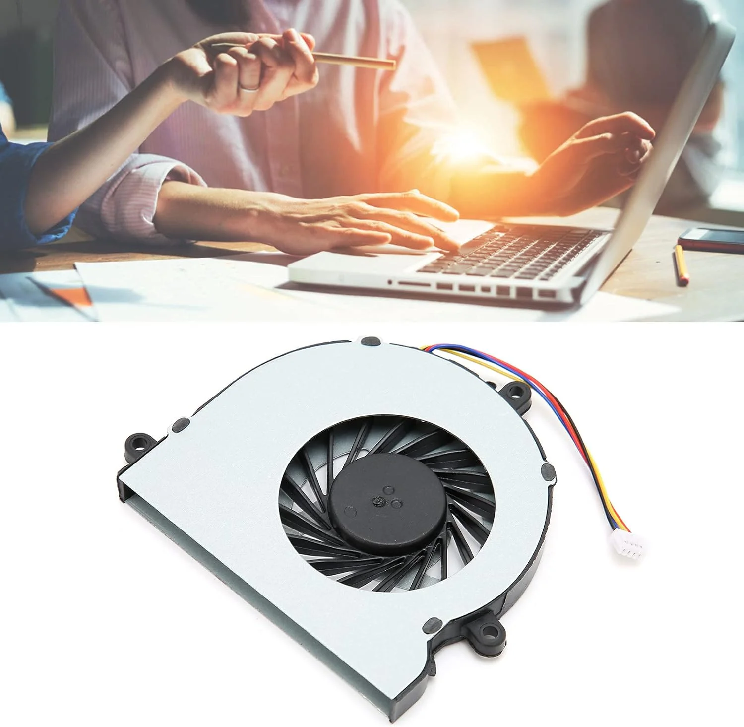 فن کامپیوتر، خنک کننده بادی پردازنده مرکزی با سیم 4 برای اتلاف حرارت قوی و نویز کم برای 15-AC و 15-BA فن کامپیوتر، خنک کننده بادی پردازنده مرکزی با سیم 4 برای اتلاف حرارت قوی و نویز کم برای 15-AC و 15-BA