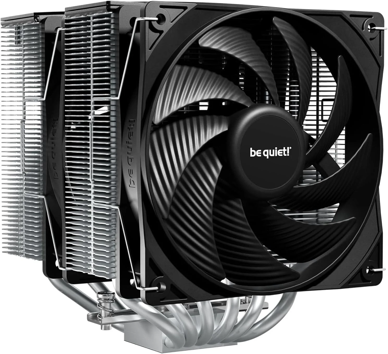 خنک کننده پردازنده بکوایت Pure Rock Pro 3 نقره ای | 6 لوله حرارتی 6 میلی متری با کارایی بالا با فناوری HDT | فن PWM بی صدا 120 میلی متری | AMD:AM4 AM5/Intel LGA 1700/1150/1151/1200 | نقره ای | BK041