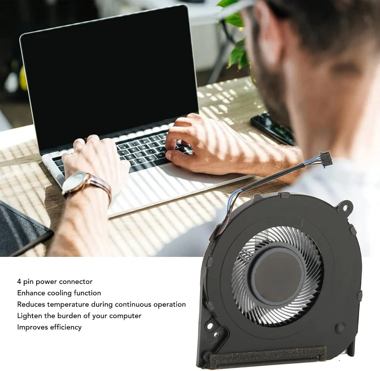 فن خنک کننده پردازنده جایگزین برای HP 14 Cf0xxx 14 Cf0006dx 14 Cf0012dx 14 Cf0013dx 14 Cf0014dx DC 5V 0.5A 4 پین