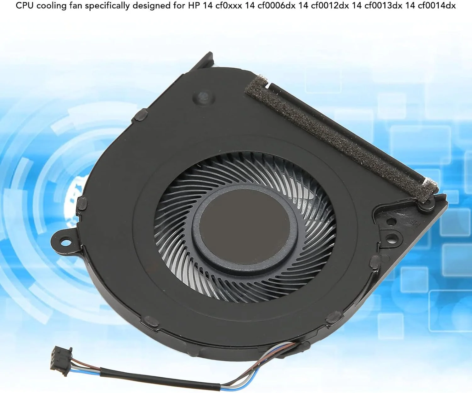 فن خنک کننده پردازنده جایگزین برای HP 14 Cf0xxx 14 Cf0006dx 14 Cf0012dx 14 Cf0013dx 14 Cf0014dx DC 5V 0.5A 4 پین
