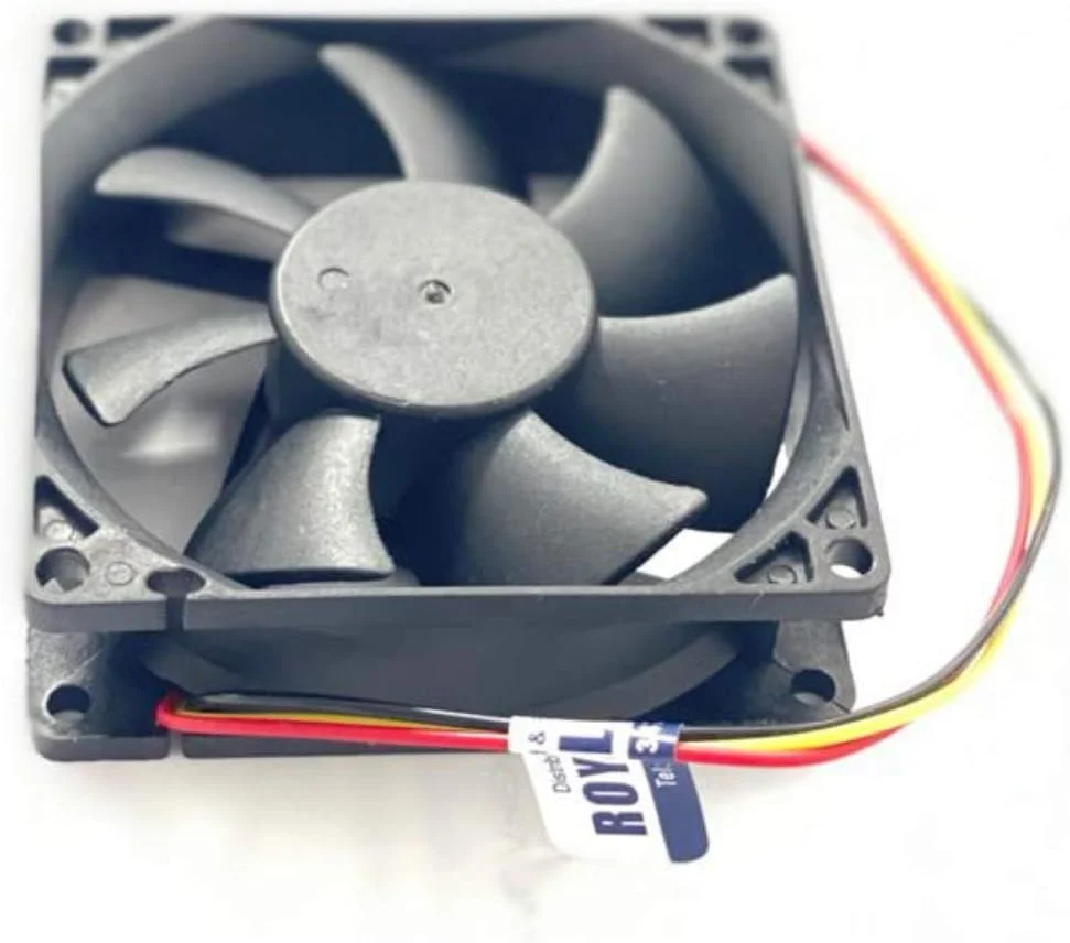 فن خنک کننده بی صدا و بدون برس رویال اپکس برای سیستم CPU کامپیوتر، هیت سینک گرافیک و مصارف گوناگون (60x60x20mm، 12 ولت)