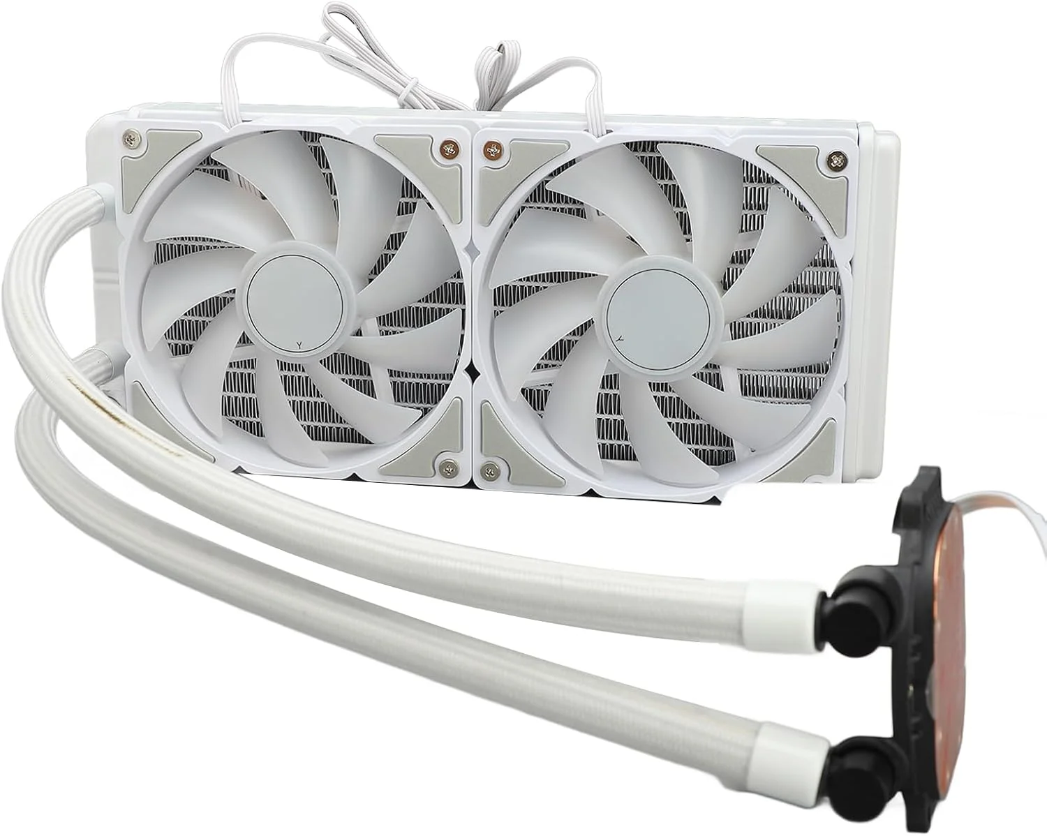 خنک کننده پردازنده، فن خنک کننده مایع آلومینیومی با کارایی بالا برای کامپیوتر، خنک کننده بادی پردازنده بی صدا و کارآمد برای کار و سرگرمی، فن RGB قابل تنظیم، مناسب برای برندهای مختلف و