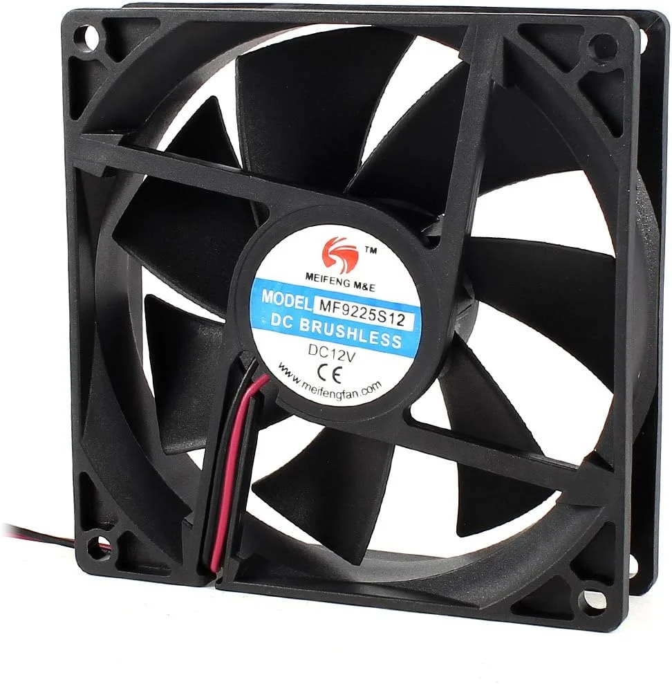 فن خنک کننده پردازنده کامپیوتر Ruilogod MF9225S12، ابعاد 92x25 میلی متر، 2 پین، با بلبرینگ آستینی