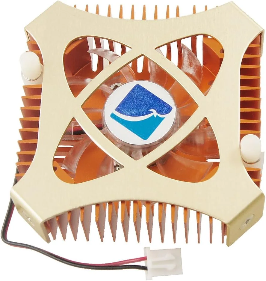 خنک کننده پردازنده کامپیوتر مسی رنگ با 11 پره و درپوش