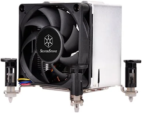 خنک کننده پردازنده SilverStone Technology SST-AR10-115XP - Argon با 3 لوله حرارتی تماس مستقیم، فن PWM 70 میلی متری، مناسب برای پردازنده های Intel