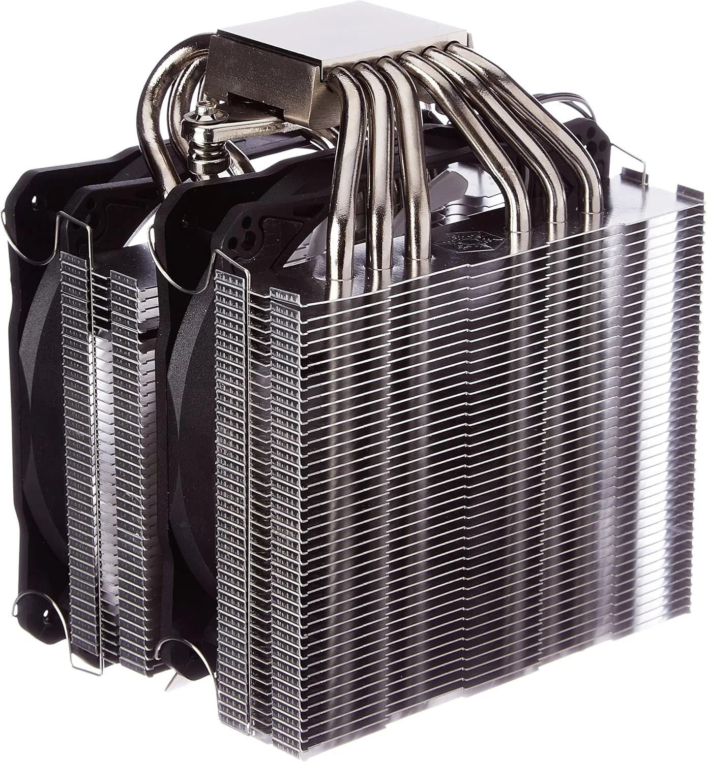 خنک کننده پردازنده دو برج SilverStone Technology Hydrogon D120 ARGB با 6 لوله حرارتی و دو فن 120 میلی متری ARGB، PWM، Intel LGA 1700، AMD AM4، SST-HYD120-ARGB