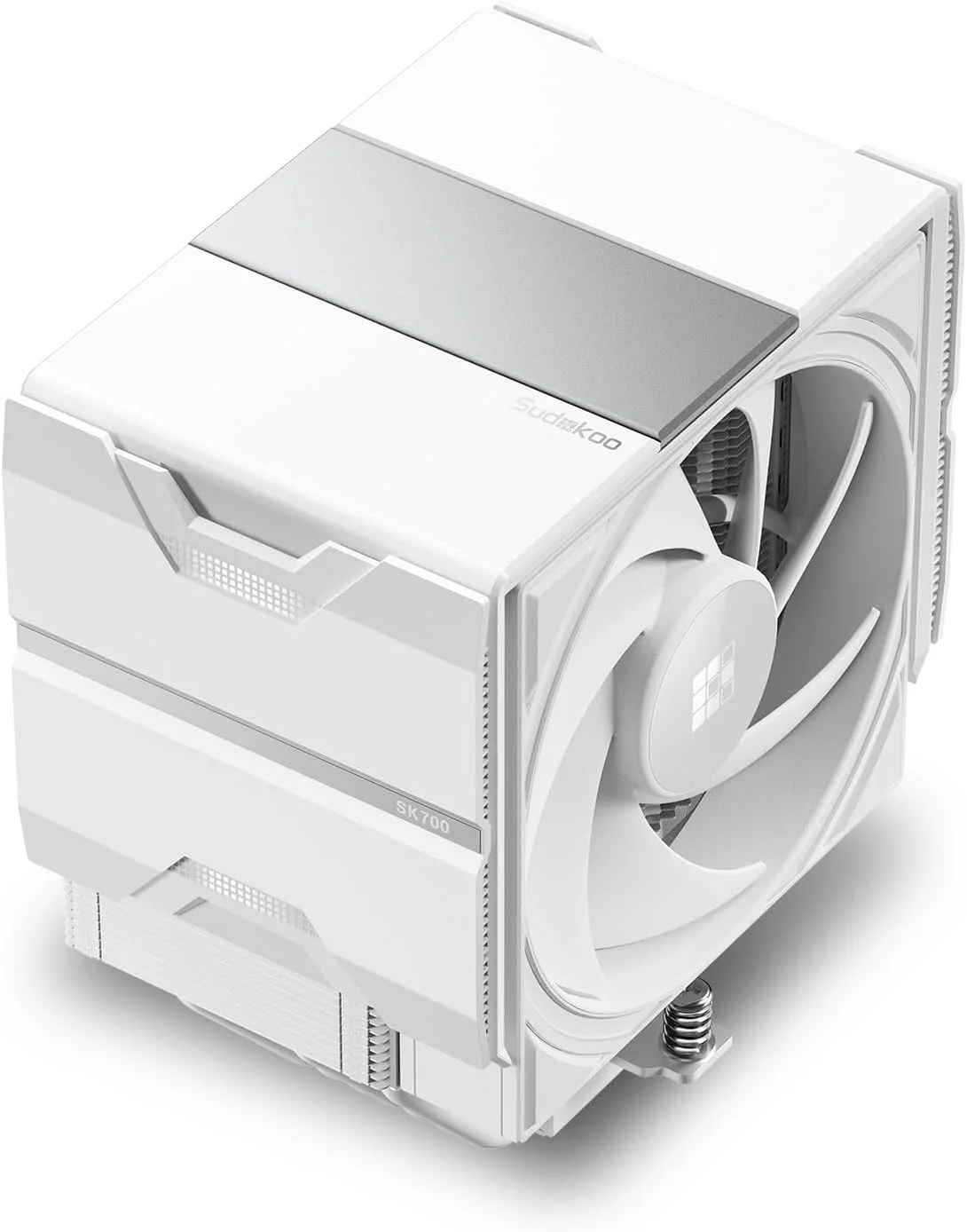 خنک کننده پردازنده بادی سودوکو SK700 سفید AM5: خنک کننده هوای پردازنده با 7 لوله حرارتی مخصوص AM5 - خنک کننده تک برج کامپیوتر با فن 120 میلی متری PWM FDB بی صدا و پایه قفل ریلی L