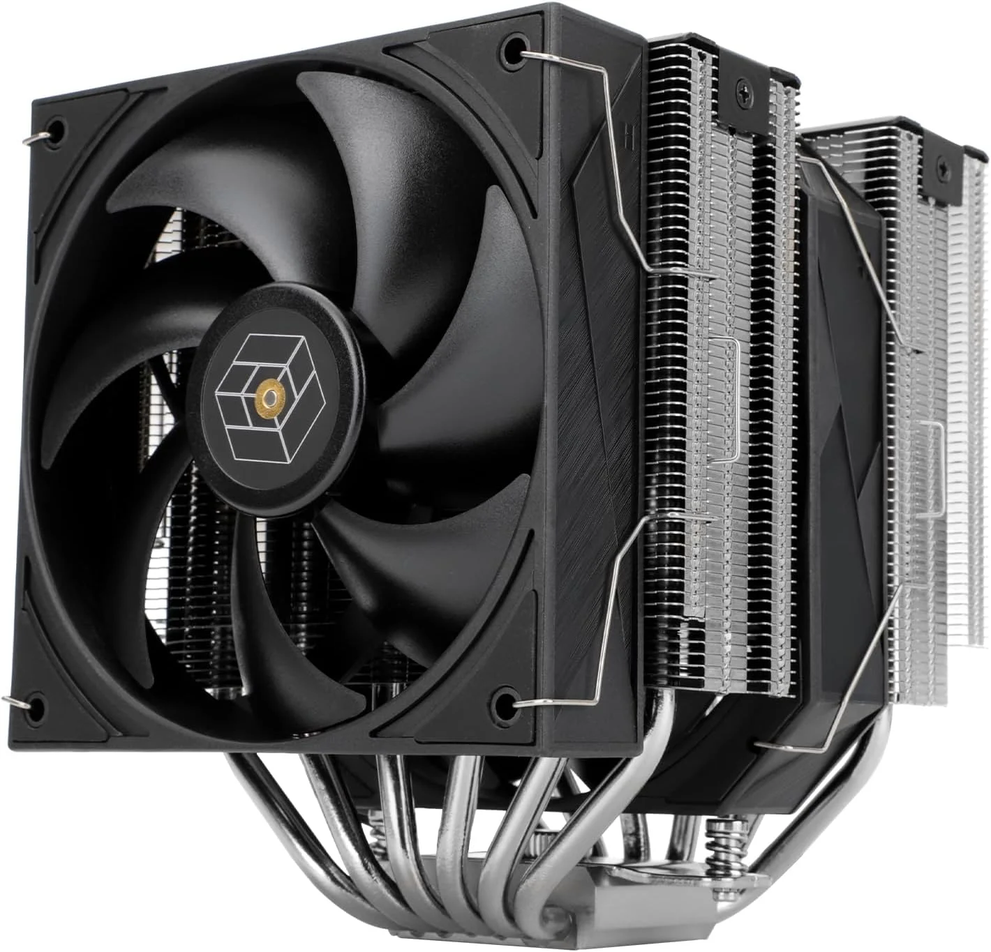 خنک کننده پردازنده بادی Thermalright Royal Pretor 130، دارای 6 لوله حرارتی و دو برج خنک کننده، با دو فن PWM، سرعت 1500 دور در دقیقه، خنک کننده رومیزی برای Intel 1700/1851/2011/115X/1200، AM5، فن PWM مدل TL-H12-X28 و TL-HD13-X28