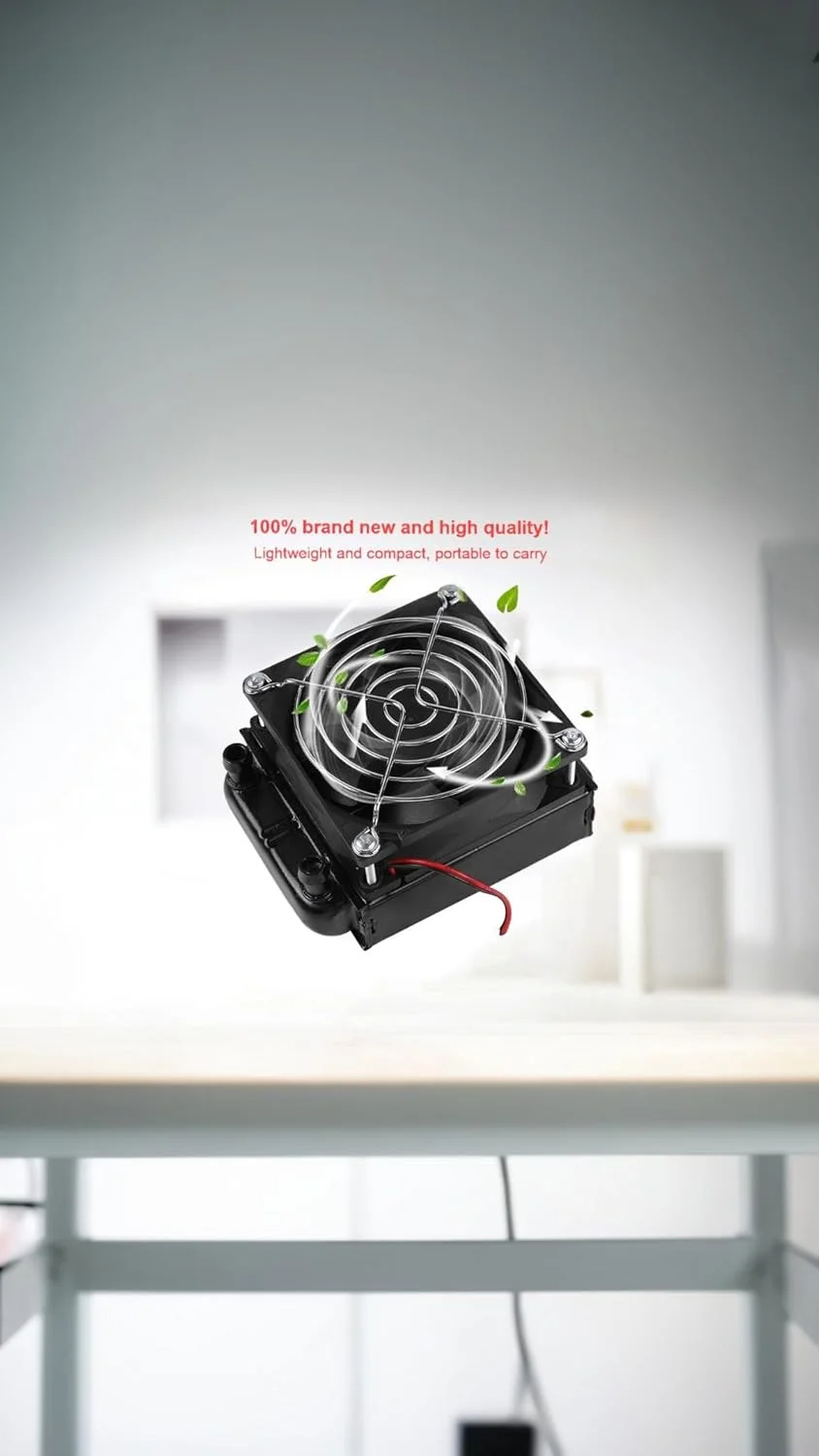 فن خنک کننده آبی پردازنده 80 میلی متری، رادیاتور LED برای دفع حرارت رایانه شخصی، برای اواپراتورهای تهویه مطبوع و کابینت های کنترل صنعتی - راه حل خنک کننده بی صدا و کارآمد