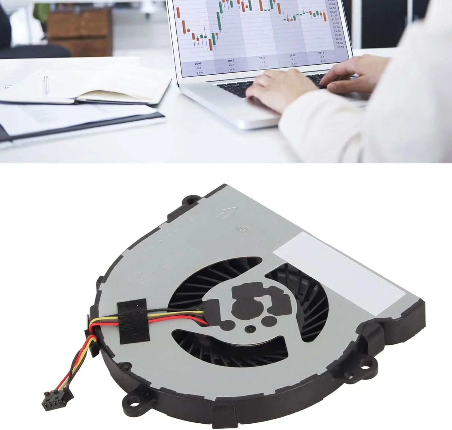فن خنک کننده پردازنده برای لپ تاپ های HP 15 DA 15 DB 15 DI 15 DR 15Q DX 15T DS 250 255 256 G7، فن بی صدا با کانکتور 4 پین