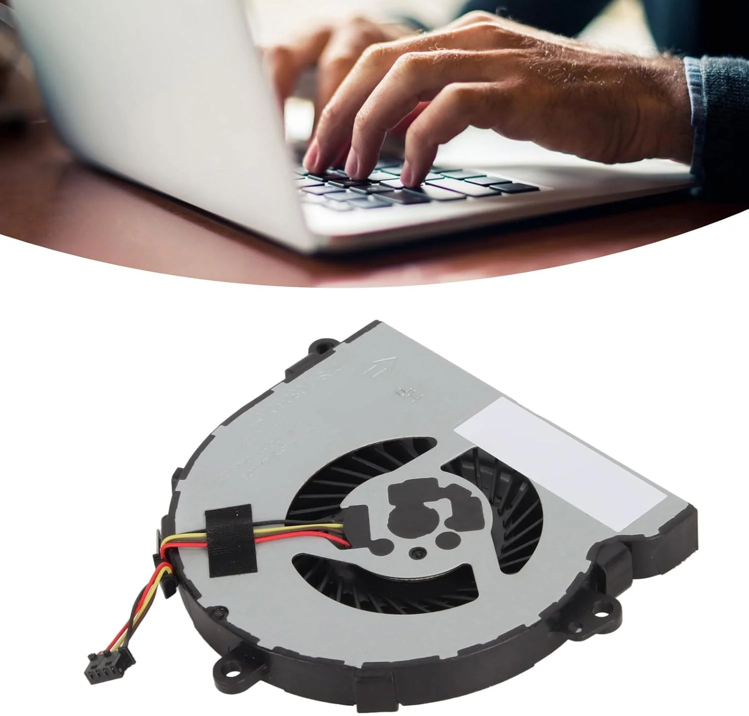 فن خنک کننده پردازنده برای لپ تاپ های HP 15 DA 15 DB 15 DI 15 DR 15Q DX 15T DS 250 255 256 G7، فن بی صدا با کانکتور 4 پین