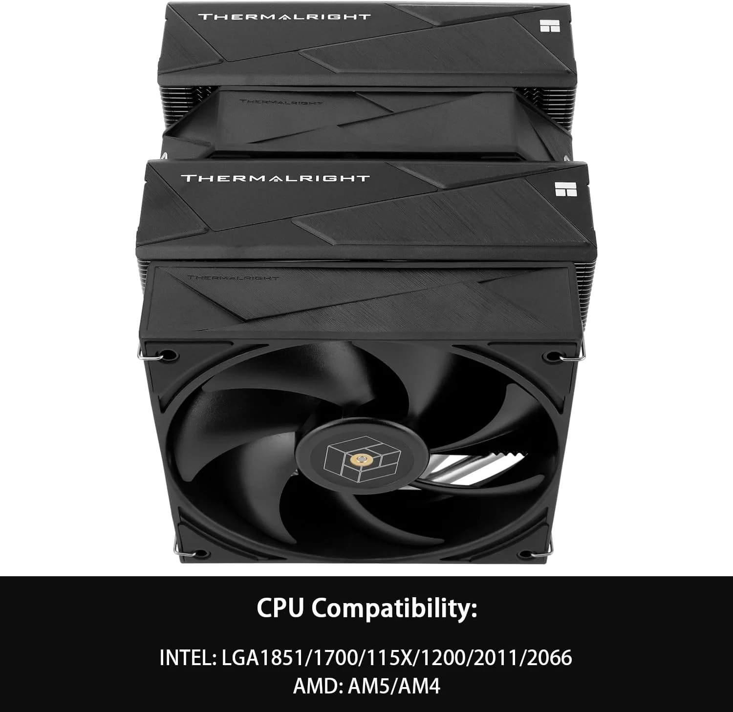 خنک کننده پردازنده بادی Thermalright Royal Pretor 130، دارای 6 لوله حرارتی و دو برج خنک کننده، با دو فن PWM، سرعت 1500 دور در دقیقه، خنک کننده رومیزی برای Intel 1700/1851/2011/115X/1200، AM5، فن PWM مدل TL-H12-X28 و TL-HD13-X28
