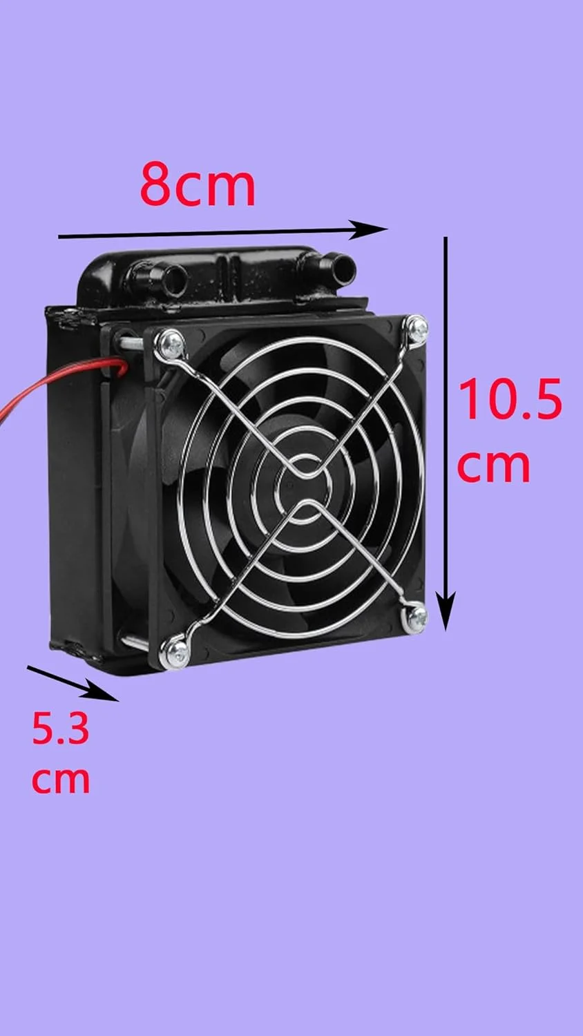 فن خنک کننده آبی پردازنده 80 میلی متری، رادیاتور LED برای دفع حرارت رایانه شخصی، برای اواپراتورهای تهویه مطبوع و کابینت های کنترل صنعتی - راه حل خنک کننده بی صدا و کارآمد