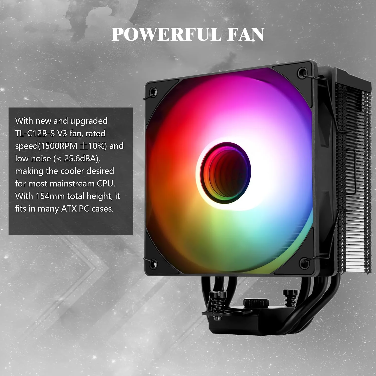 خنک کننده پردازنده Thermalright Assassin Spirit 120 Vision ARGB مشکی با صفحه نمایش LCD IPS با رزولوشن 240*240 اینچ 1.54، خنک کننده بادی پردازنده کامپیوتر برای LGA1700/1851/115X، AM4/AM5، رادیاتور با عملکرد بالا خنک کننده پردازنده Thermalright Assassin Spirit 120 Vision ARGB مشکی با صفحه نمایش LCD IPS با رزولوشن 240*240 اینچ 1.54، خنک کننده بادی پردازنده کامپیوتر برای LGA1700/1851/115X، AM4/AM5، رادیاتور با عملکرد بالا