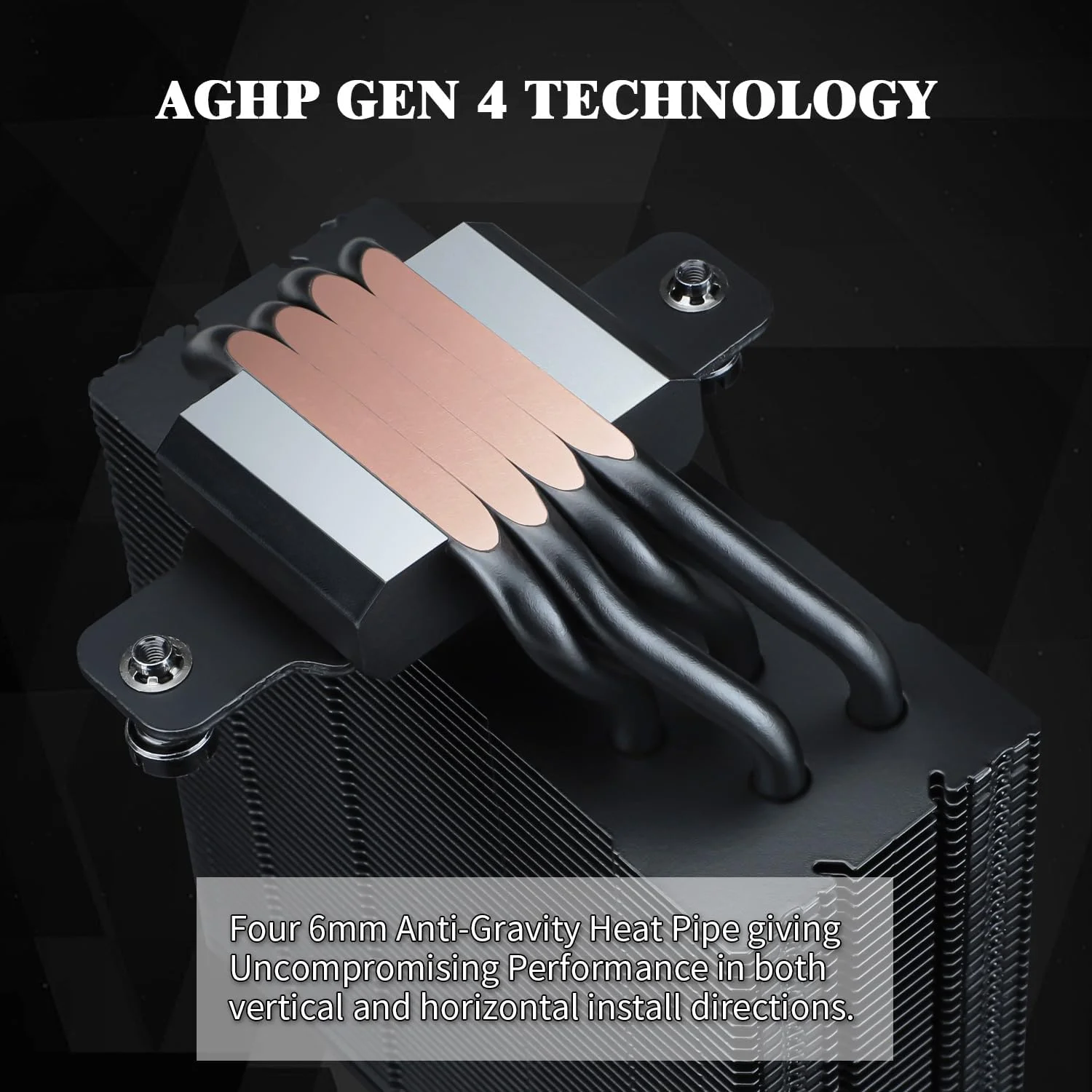 خنک کننده بادی پردازنده Thermalright Assassin Spirit 120 EVO Dark، سرعت 1850 دور در دقیقه، 4 لوله حرارتی، فن 120 میلی متری PWM بی صدا با بلبرینگ S-FDB، برای AMD AM4 AM5/Intel 1700/1150/1151/1200، خنک کننده کامپیوتر