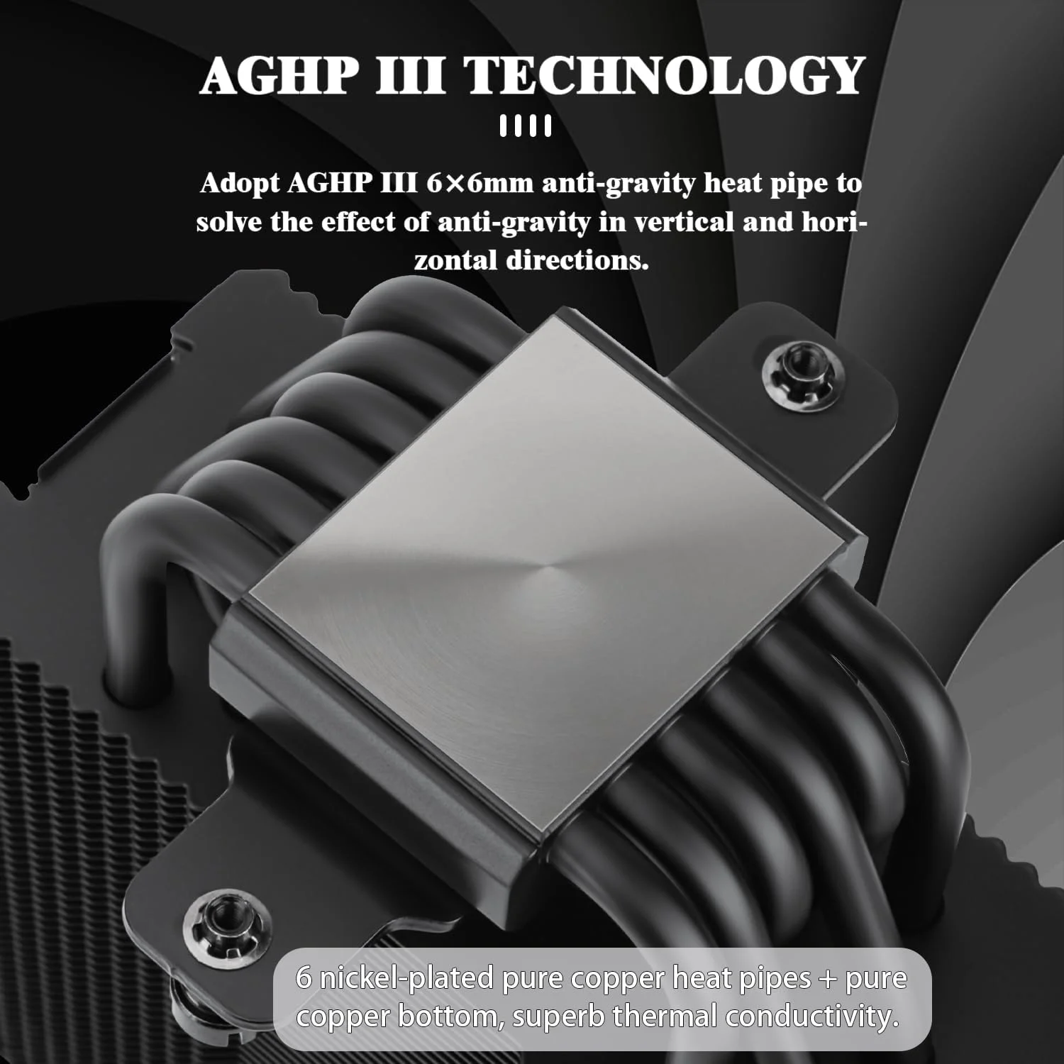 خنک کننده پردازنده Thermalright Burst Assassin 120 EVO Dark، دارای 6 لوله حرارتی، خنک کننده بادی پردازنده با دو فن PWM کم صدا با سرعت 1500 دور در دقیقه، برای AMD:AM4/AM5/Intel 1700/1150/1151/1200/1851, LGA1700