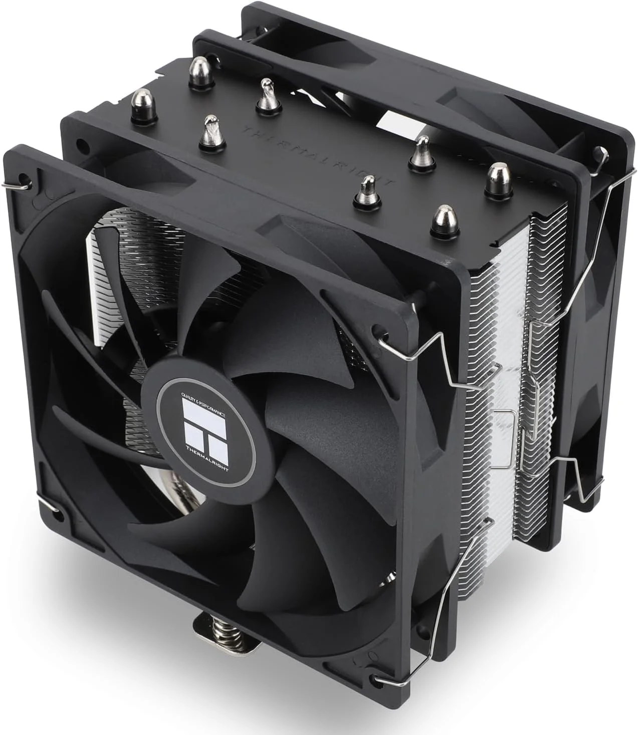 خنک کننده پردازنده Thermalright Assassin X 120R SE Plus، دارای 4 لوله حرارتی 6 میلی‌متری، فن‌های PWM 120 میلی‌متری کم صدا با بلبرینگ S-FDB، فناوری AGHP، برای AMD AM4 AM5/Intel 1700/1150/1151/1200 (AX120R SE Plus)