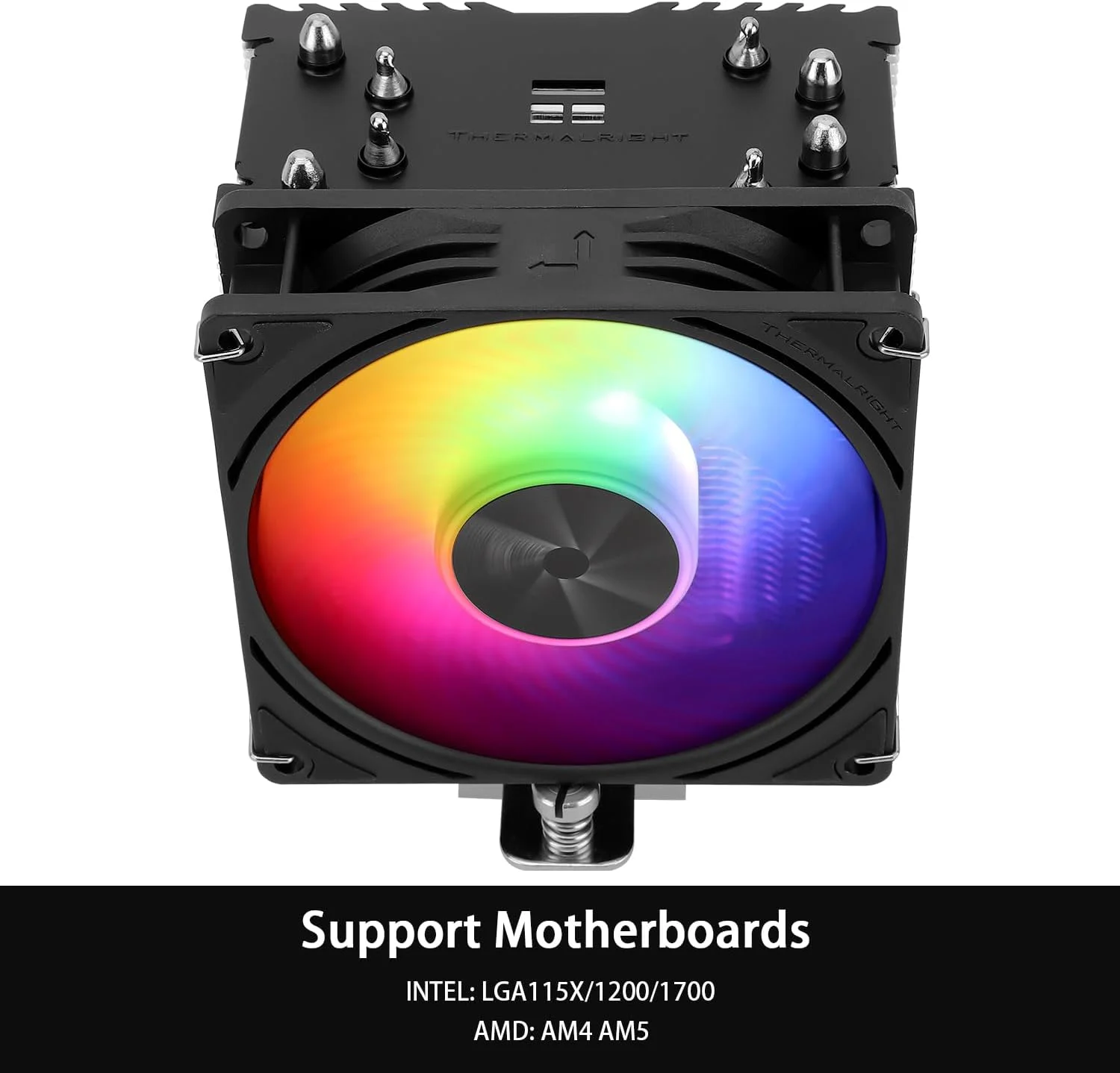 خنک کننده بادی پردازنده Thermalright Assassin X 90 SE ARGB، AX90SE ARGB، سرعت 2200 دور در دقیقه، 4 لوله حرارتی، فن 92 میلی متری PWM بی صدا، ارتفاع 118 میلی متر، برای AMD AM4 AM5/Intel 1700/1150/1151/1200، خنک کننده کامپیوتر خنک کننده بادی پردازنده Thermalright Assassin X 90 SE ARGB، AX90SE ARGB، سرعت 2200 دور در دقیقه، 4 لوله حرارتی، فن 92 میلی متری PWM بی صدا، ارتفاع 118 میلی متر، برای AMD AM4 AM5/Intel 1700/1150/1151/1200، خنک کننده کامپیوتر