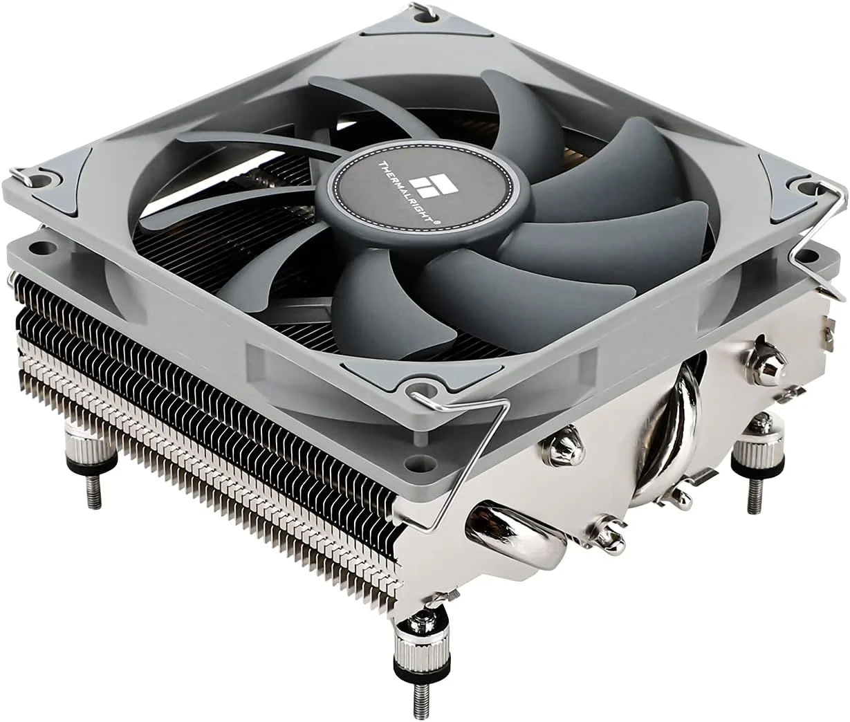 خنک کننده پردازنده بادی کم ارتفاع Thermalright AXP90-X47، ارتفاع 47 میلی متر، فن PWM مدل TL-9015 92 میلی متری، 4 لوله حرارتی، برای AMD AM4/Intel 1150/1151/1200