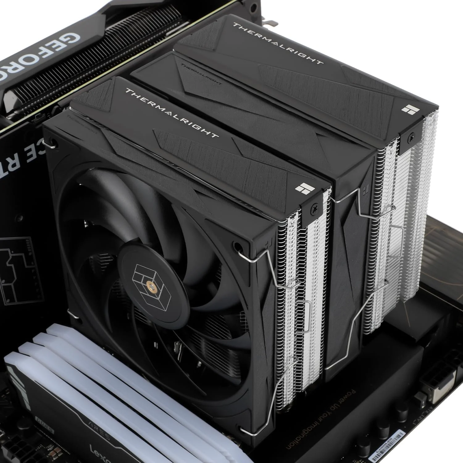 خنک‌کننده بادی پردازنده Thermalright Royal Knight 120، دارای 6 لوله حرارتی و دو برج خنک‌کننده، با دو فن PWM، سرعت 1500 دور در دقیقه، خنک‌کننده رومیزی برای Intel 1700/1851/2011/115X/1200، AMD:AM4/AM5