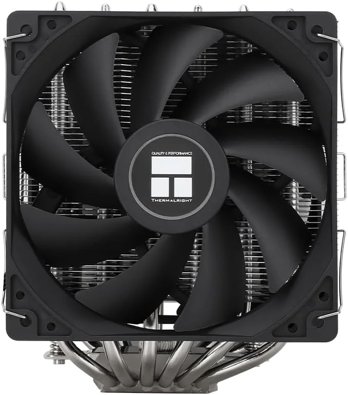 خنک کننده بادی پردازنده Thermalright Peerless Assassin 120 SE، دارای 6 لوله حرارتی و پوشش هیت سینک آلومینیومی، برای Intel 1700/115X/1200/1851 و AMD AM4/AM5