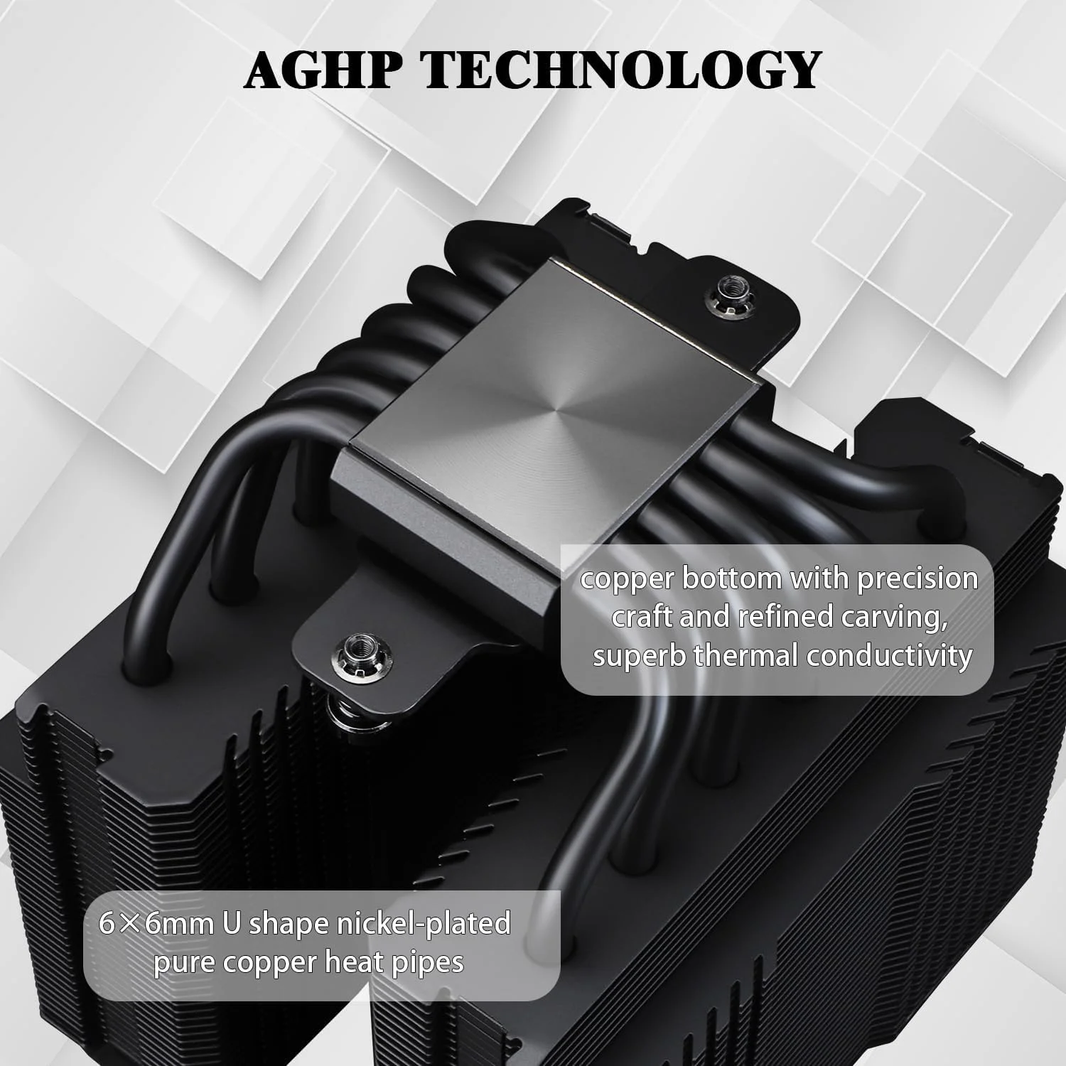 خنک کننده پردازنده بادی Thermalright Peerless Assassin 120 Mini Black، دارای 6 لوله حرارتی، فن PWM مدل TL-D12B با اندازه 120 میلی‌متر، ارتفاع 135 میلی‌متر، خنک کننده دو برج، مناسب برای AMD AM4 AM5 / Intel LGA 1851/1700/1150/1151/1200/2011