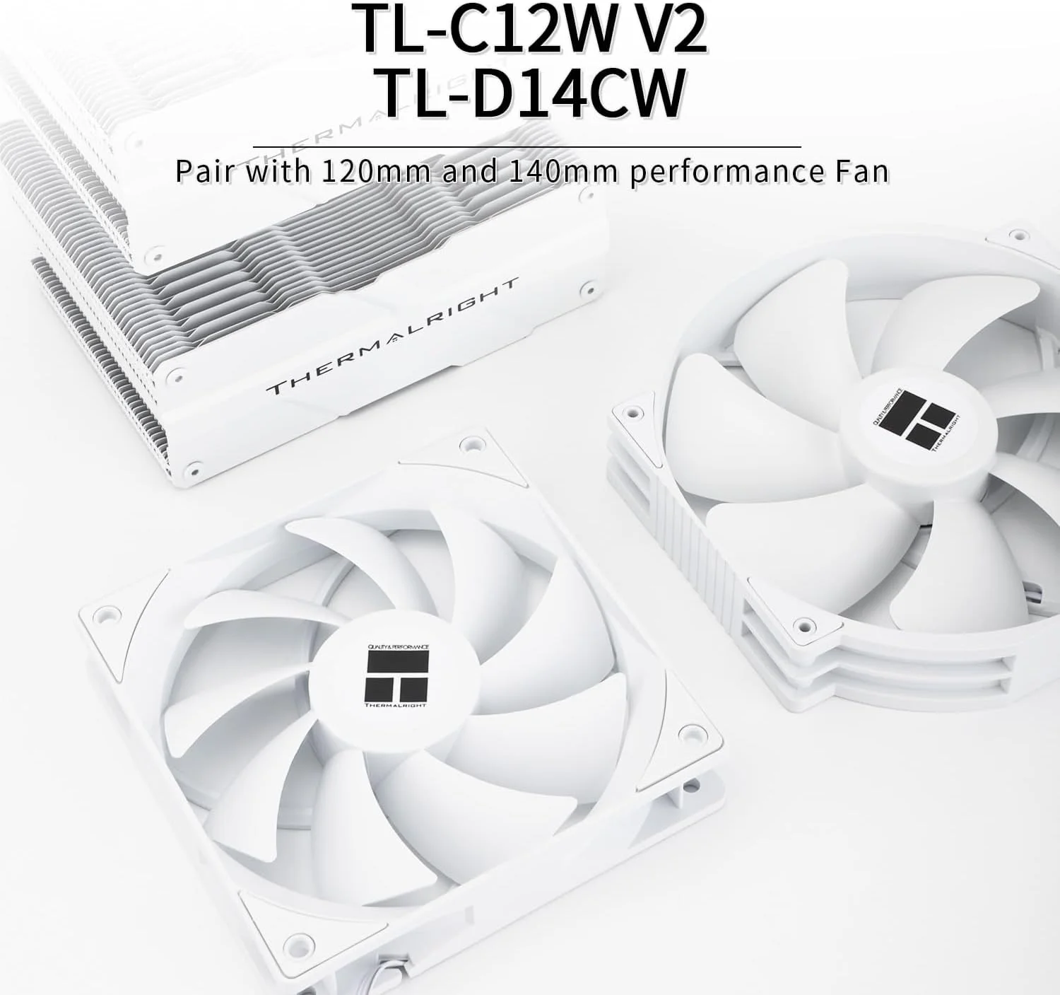 خنک‌کننده پردازنده Thermalright Peerless Assassin 140 سفید، خنک کننده PC با 6 لوله حرارتی، دو برج و دو فن PWM، خنک کننده بادی پردازنده کامپیوتر برای AMD:AM4 AM5 و Intel LGA1150/1151/1200/1700/1851، سفید