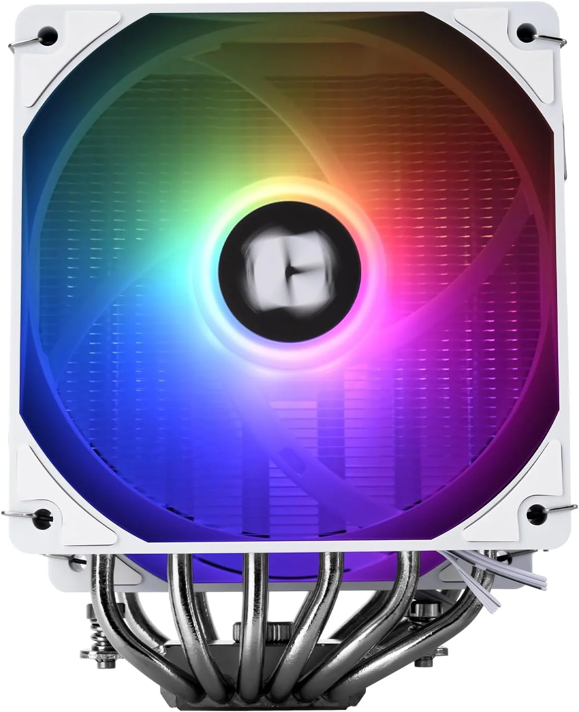 خنک کننده بادی پردازنده Thermalright Peerless Assassin 120 ARGB White Digital با نمایشگر دما | 6 لوله حرارتی | فن های PWM 120 میلی متری 1850 دور در دقیقه، برای Intel 1851/1700، AMD AM4/AM5