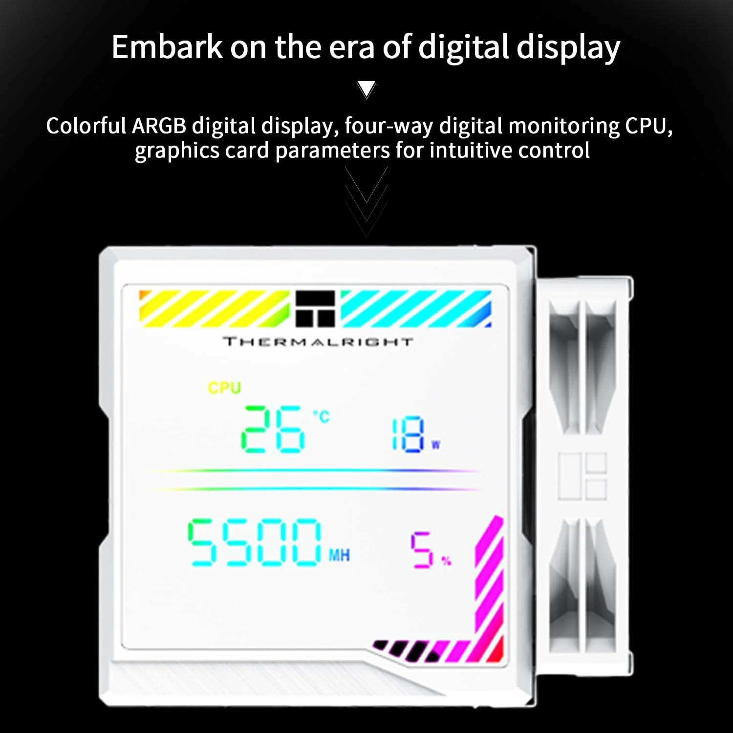 خنک کننده پردازنده Thermalright Peerless Assassin 140 Digital White، دو برج و دو فن، خنک کننده بادی پردازنده، پوشش بالایی صفحه نمایش دیجیتال ARGB، برای AM4/AM5، Intel LGA1851/1700/115X/1200/2011 خنک کننده پردازنده Thermalright Peerless Assassin 140 Digital White، دو برج و دو فن، خنک کننده بادی پردازنده، پوشش بالایی صفحه نمایش دیجیتال ARGB، برای AM4/AM5، Intel LGA1851/1700/115X/1200/2011