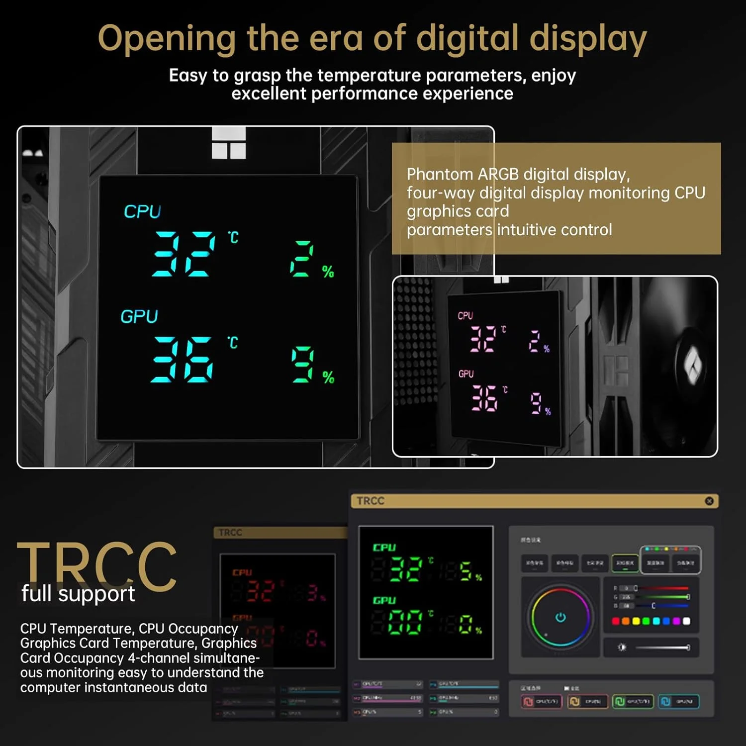 خنک کننده بادی پردازنده Thermalright Peerless Assassin 120 Digital با نمایشگر دما | 6 لوله حرارتی | فن های 120 میلی متری PWM با سرعت 1850 دور در دقیقه، برای Intel 1851/1700، AMD AM4/AM5