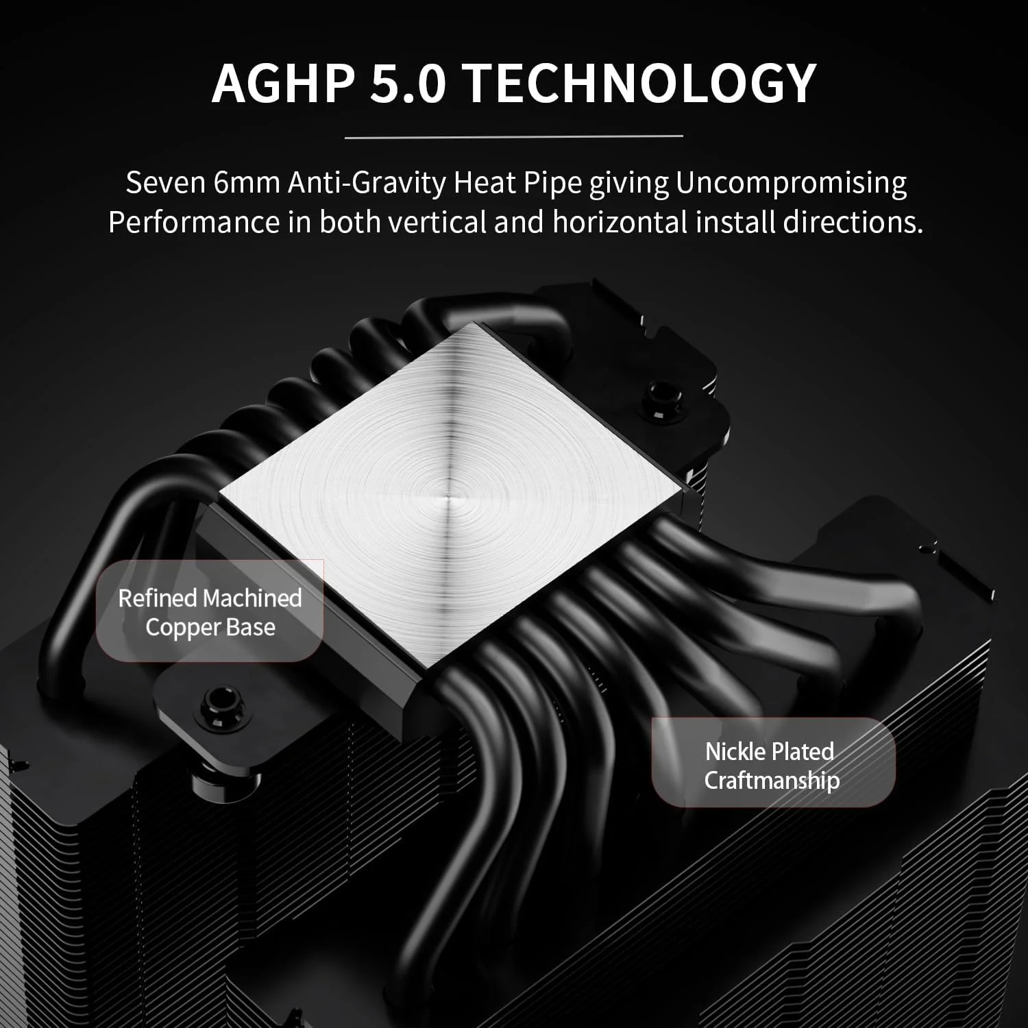 خنک کننده پردازنده Thermalright Phantom Spirit 120 Digital EVO، دو فن PWM، 7 لوله حرارتی، پوشش بالایی صفحه نمایش دیجیتال، برای lga1700/1851/1150/1151/1200/2011، AM4/AM5، خنک کننده هیت سینک کامپیوتر، مشکی