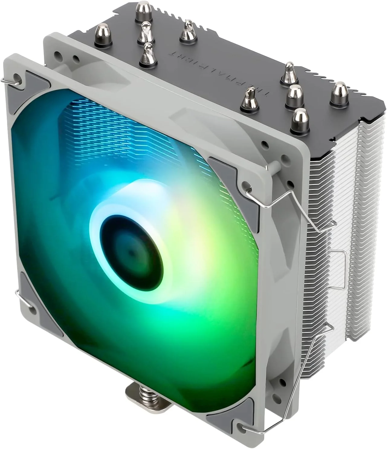 خنک‌کننده بادی پردازنده Thermalright Assassin King 120 SE ARGB، AK120 SE ARB، دارای 5 لوله حرارتی، فن خنک‌کننده بی‌صدای PWM مدل TL-C12C-S با بلبرینگ S-FDB، برای AMD AM4/AM5/Intel LGA1700/1150/1151/1200/1851