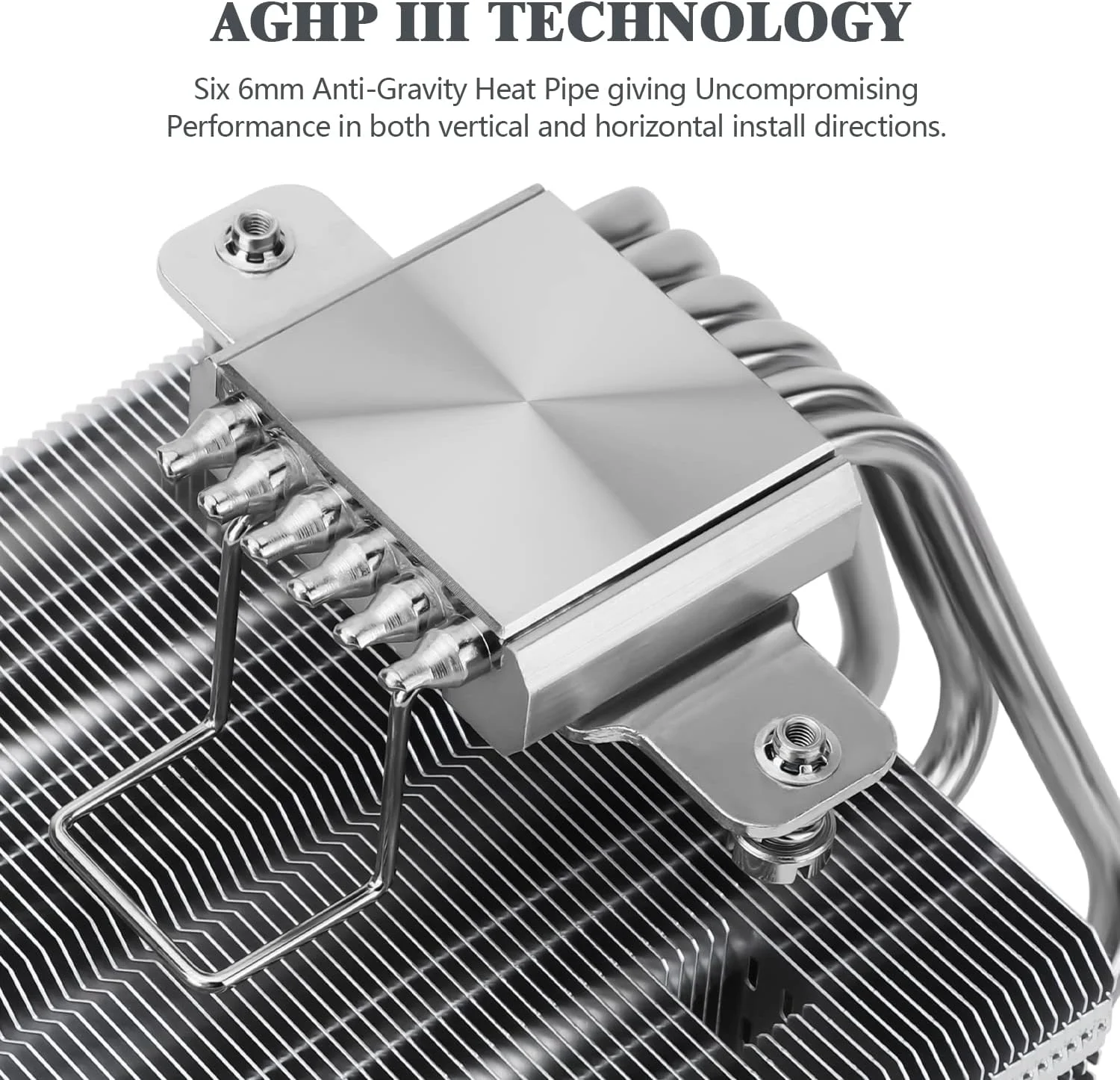 خنک‌کننده بادی پردازنده Thermalright SI-100، دارای 6 لوله حرارتی 6 میلی‌متری، فن خنک‌کننده بی‌صدای PWM مدل TL-E12 با بلبرینگ S-FDB V2.0، فناوری AGHP 3.0، برای AMD AM4 AM5/Intel 1150/1151/1200/1700/2066، خنک‌کننده کامپیوتر