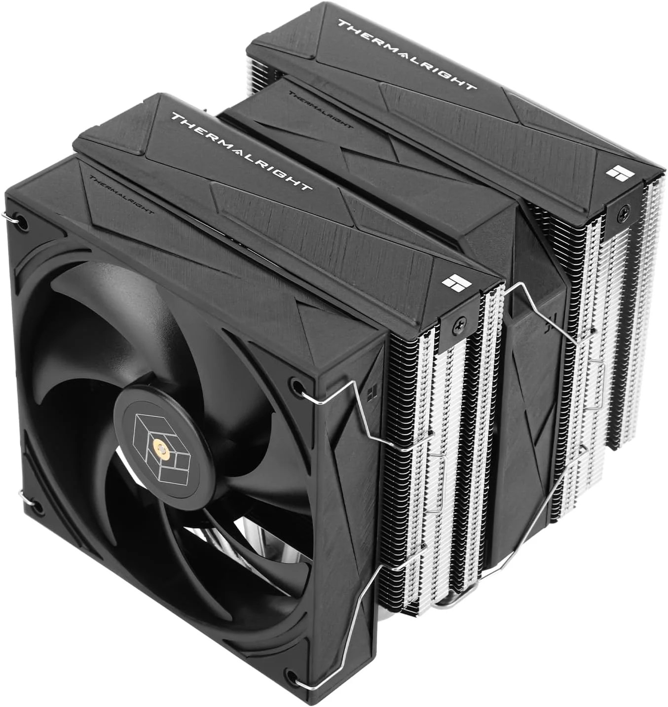 خنک کننده پردازنده Thermalright Royal Pretor 130، هیت سینک 6 لوله حرارتی، فن های TL-H12-X28 و TL-HD13-X28، سازگار با پلتفرم های Intel LGA115X/1200/2011/1700/1851 و AM4/AM5، خنک کننده برج دسکتاپ