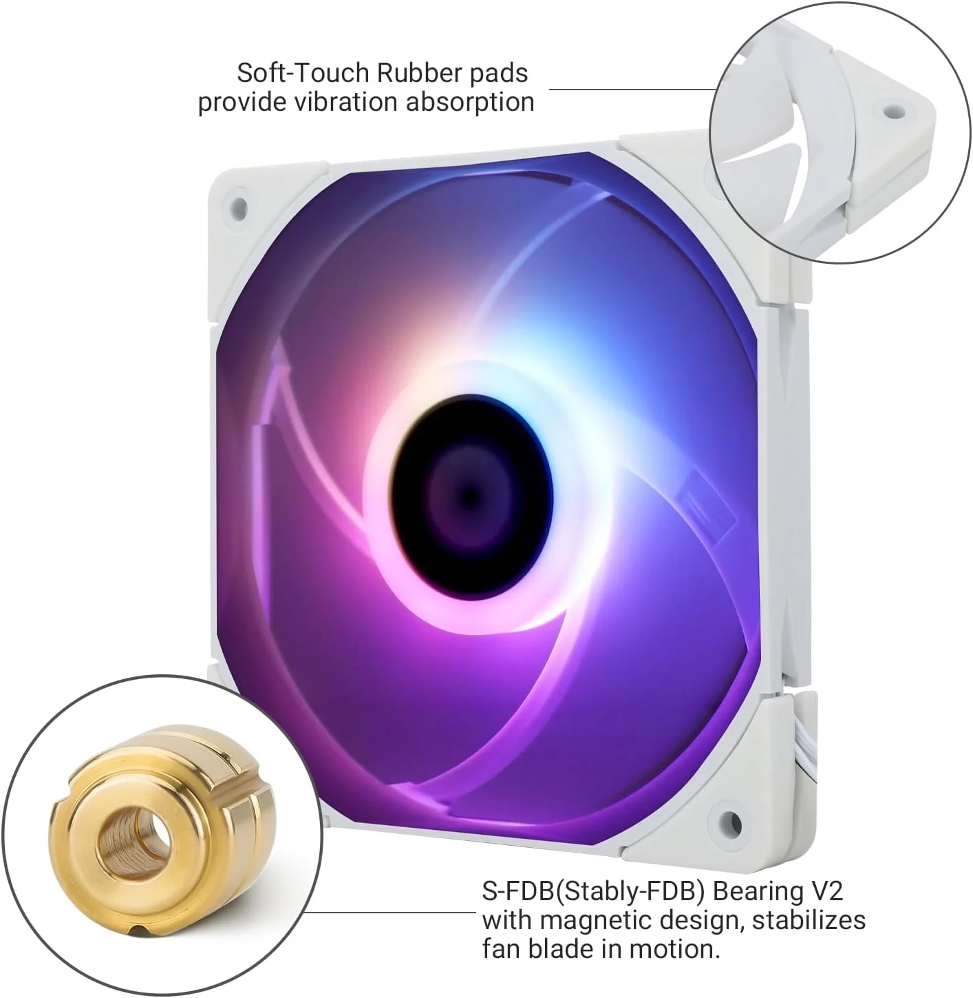 فن خنک کننده پردازنده Thermalright TL-C12015W-S، 120 میلی متری، PWM بی صدا، ARGB کامپیوتر، خنک کننده باریک 15 میلی متری (ARGB سفید) فن خنک کننده پردازنده Thermalright TL-C12015W-S، 120 میلی متری، PWM بی صدا، ARGB کامپیوتر، خنک کننده باریک 15 میلی متری (ARGB سفید)