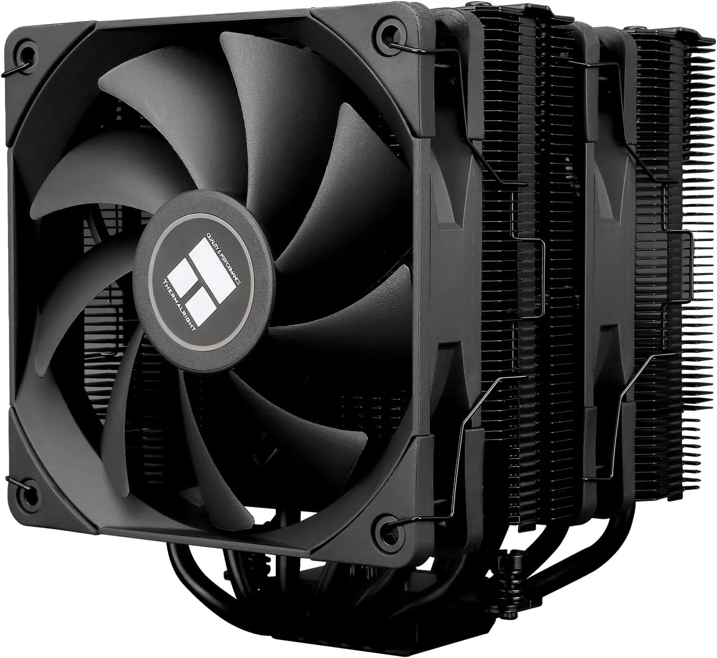خنک کننده پردازنده بادی Thermalright Peerless Assassin 120 Black، دارای 6 لوله حرارتی، دو فن 120 میلی متری TL-C12B PWM، پوشش هیت سینک آلومینیومی، فناوری AGHP 4.0، برای AMD AM4 AM5 / Intel LGA 1700/1150/1151/1200/2066/2011